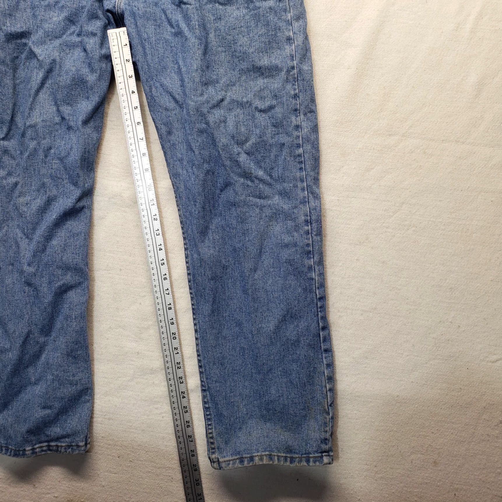 Wrangler VINTAGE Wrangler Authentic Jeans - Men’s Relaxed Fit Straight Leg Denim Pants 38x29 Blue Size US 38 / EU 54 - 6 Thumbnail