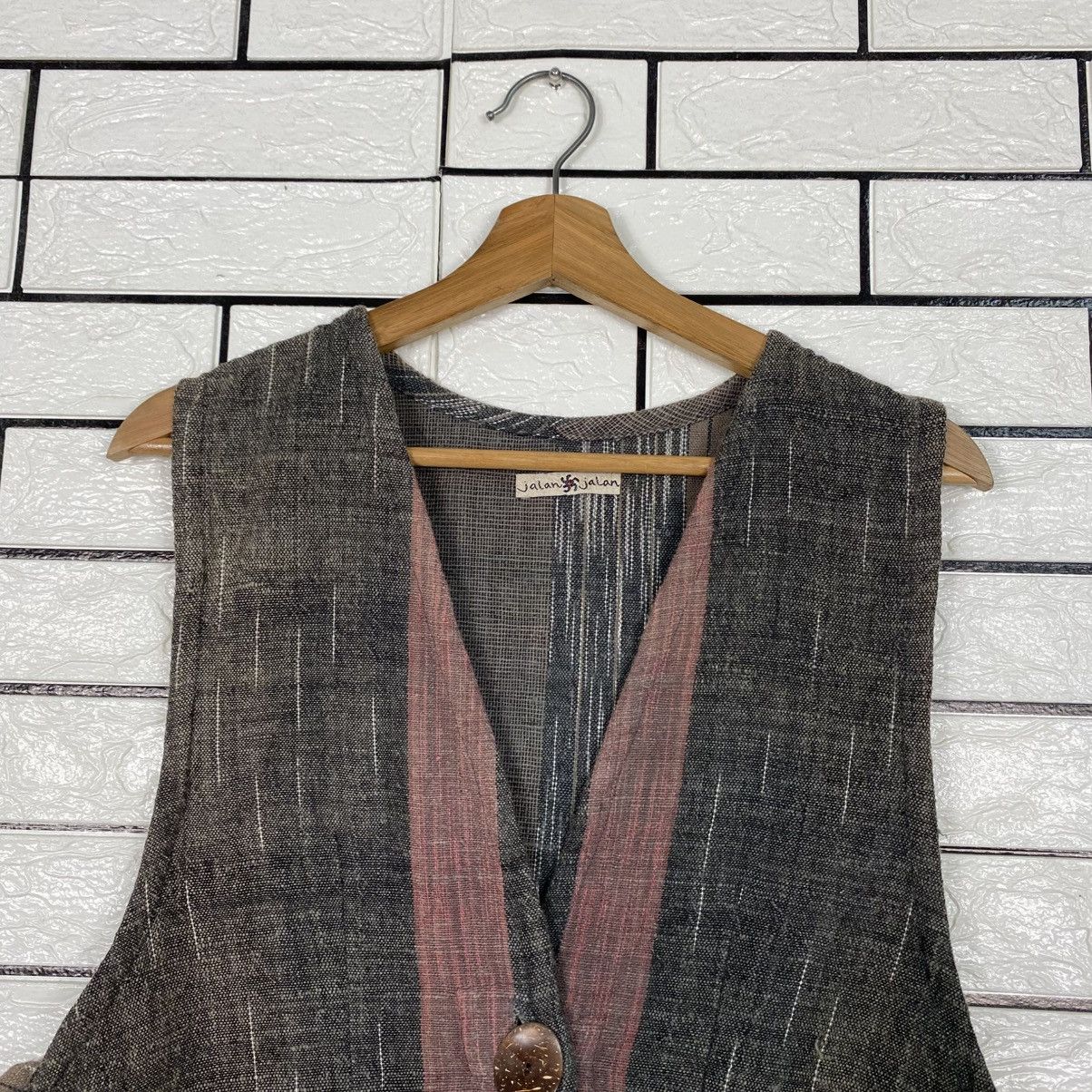 Japanese Brand Vintage Jalan Jalan Vest Traditional Japan Issey Miyake Size US M / EU 48-50 / 2 - 4 Thumbnail
