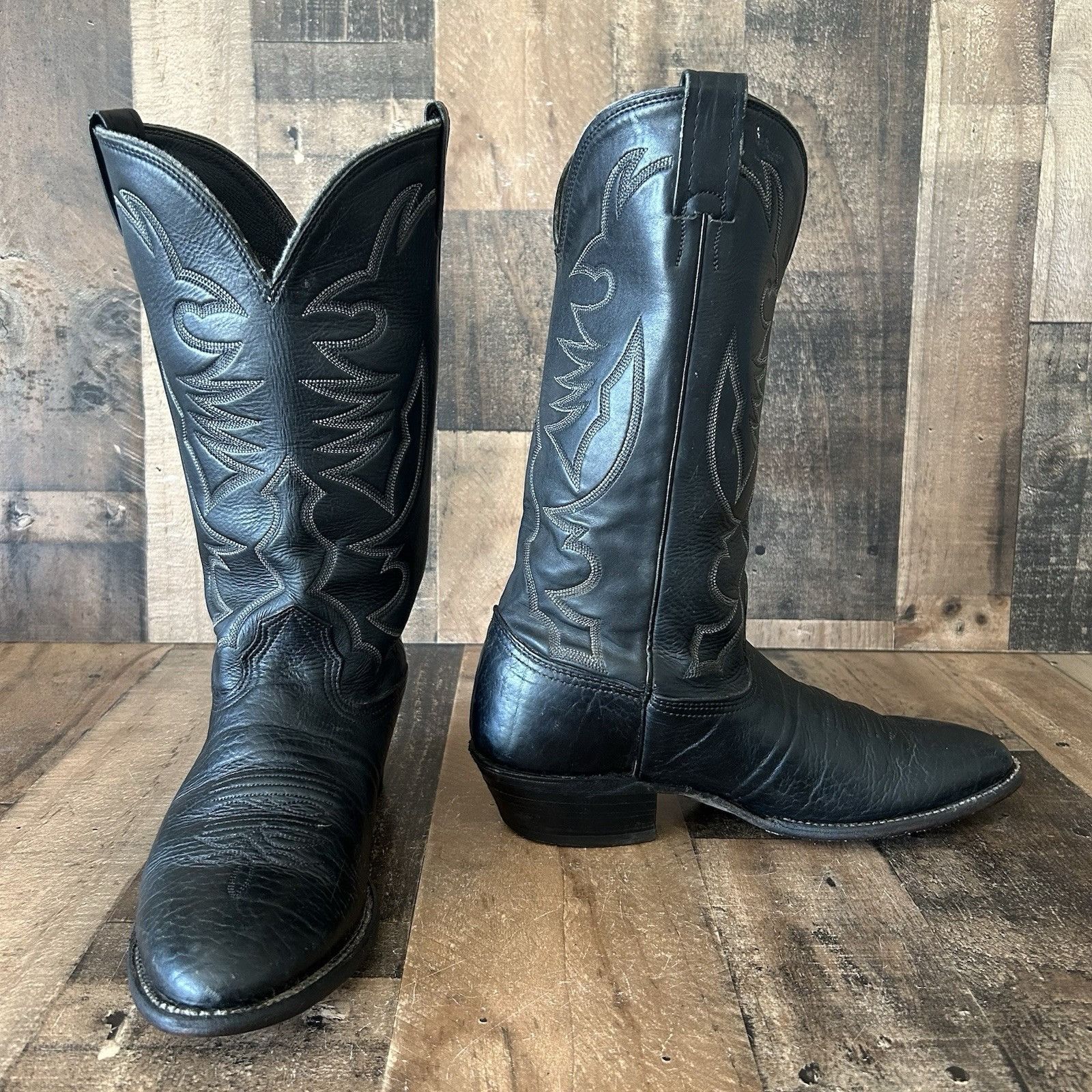 Larry Mahan Larry Mahan Vintage Bullhide Cowboy Boots Mens 11 B Size US 11 / EU 44 - 6 Thumbnail