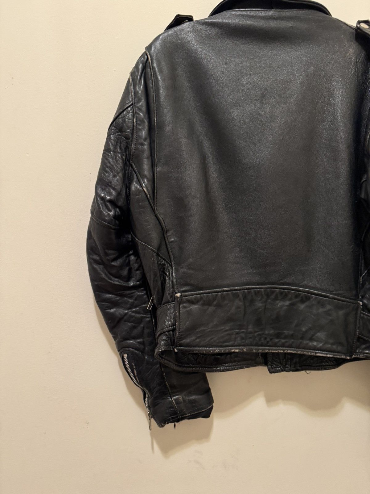 Vintage Leather Biker Jacket Size US M / EU 48-50 / 2 - 5 Thumbnail
