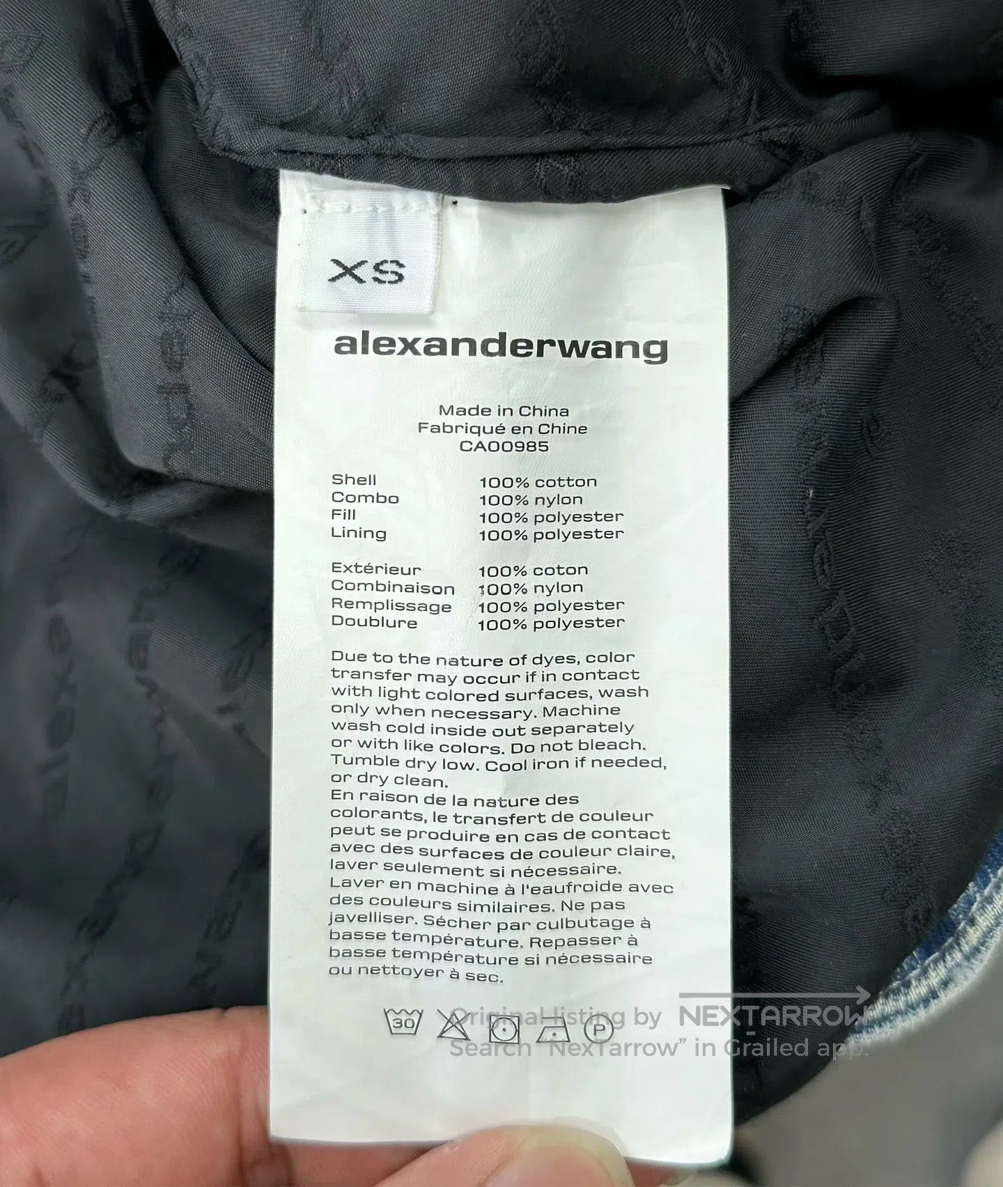 Alexander Wang Alexander Wang Blue Denim Patched Short Cotton Jacket| Size US XS / EU 42 / 0 - 4 Thumbnail