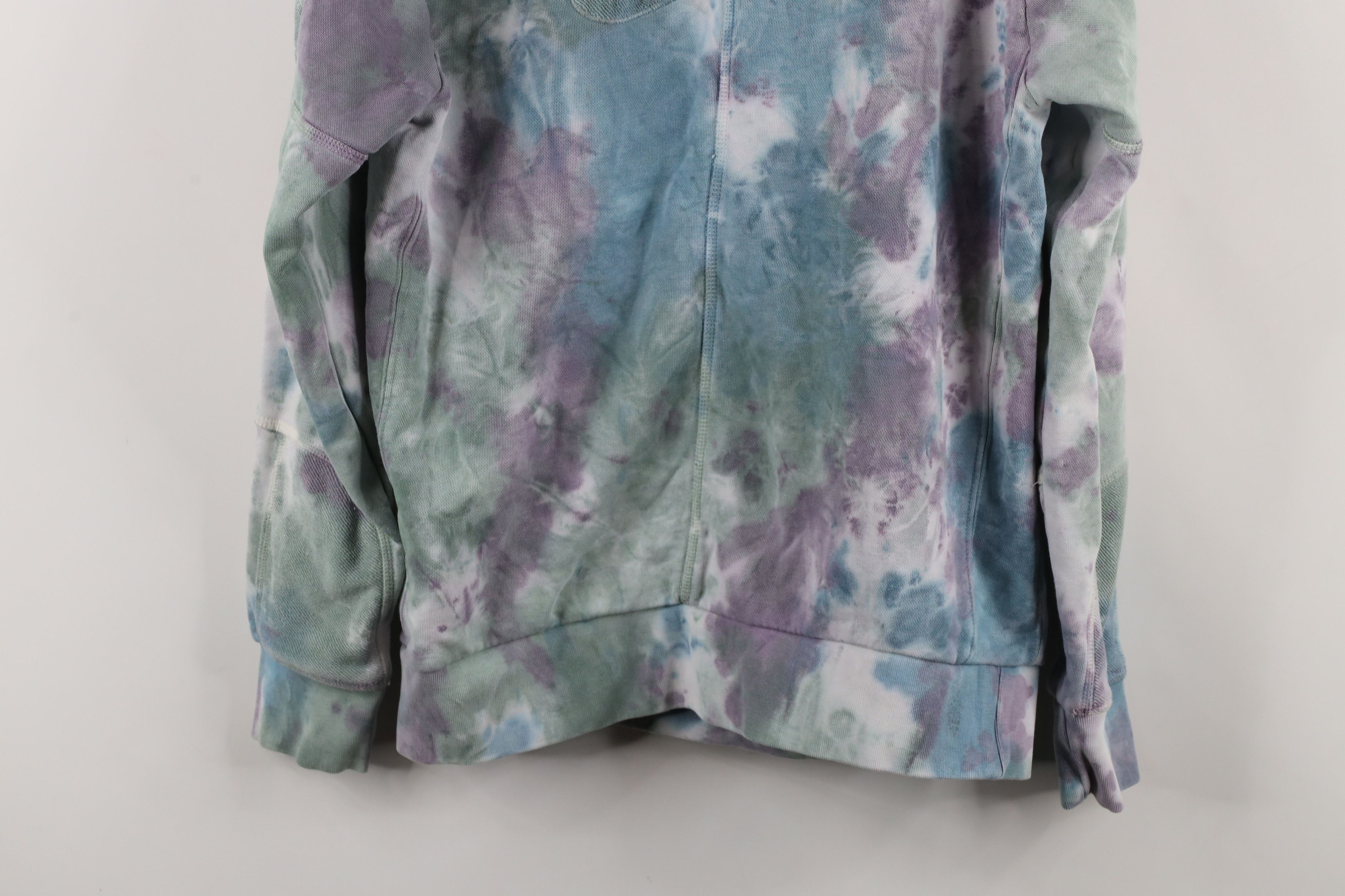 Nike × Vintage Nike Sportswear Club Terry Acid Wash Hoodie Sweatshirt Size US S / EU 44-46 / 1 - 16 Thumbnail