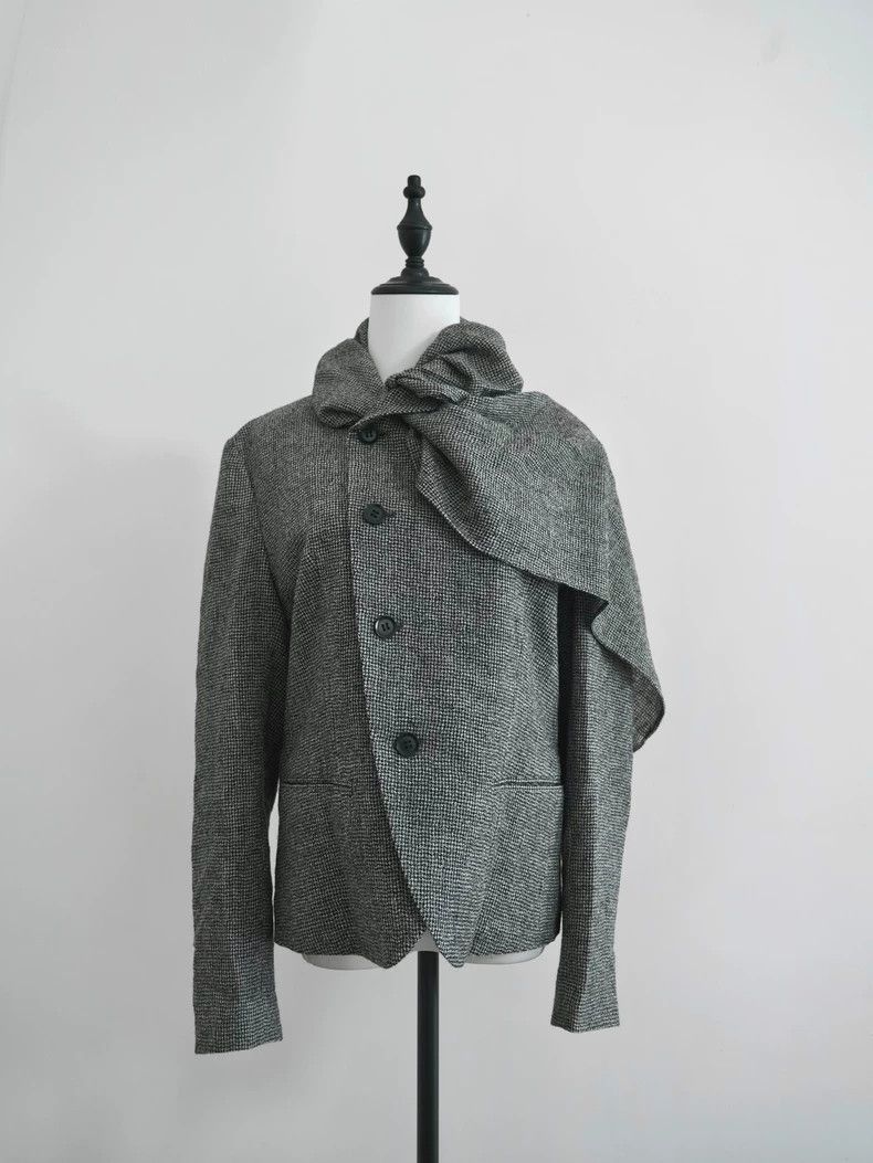 Yohji Yamamoto Yohji Yamamoto Green fruit collar slanting front houndstoot Size US M / EU 48-50 / 2 - 3 Thumbnail