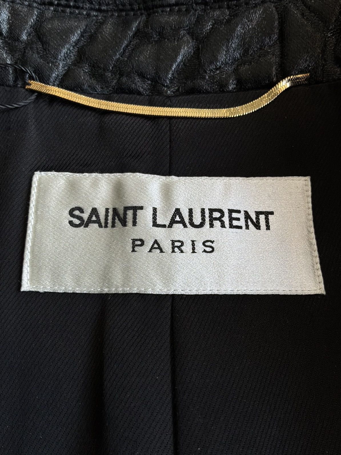 Saint Laurent Paris SLP - Crocodile Embossed Double Breasted Coat Size XXS / US 00 / IT 34 - 7 Thumbnail