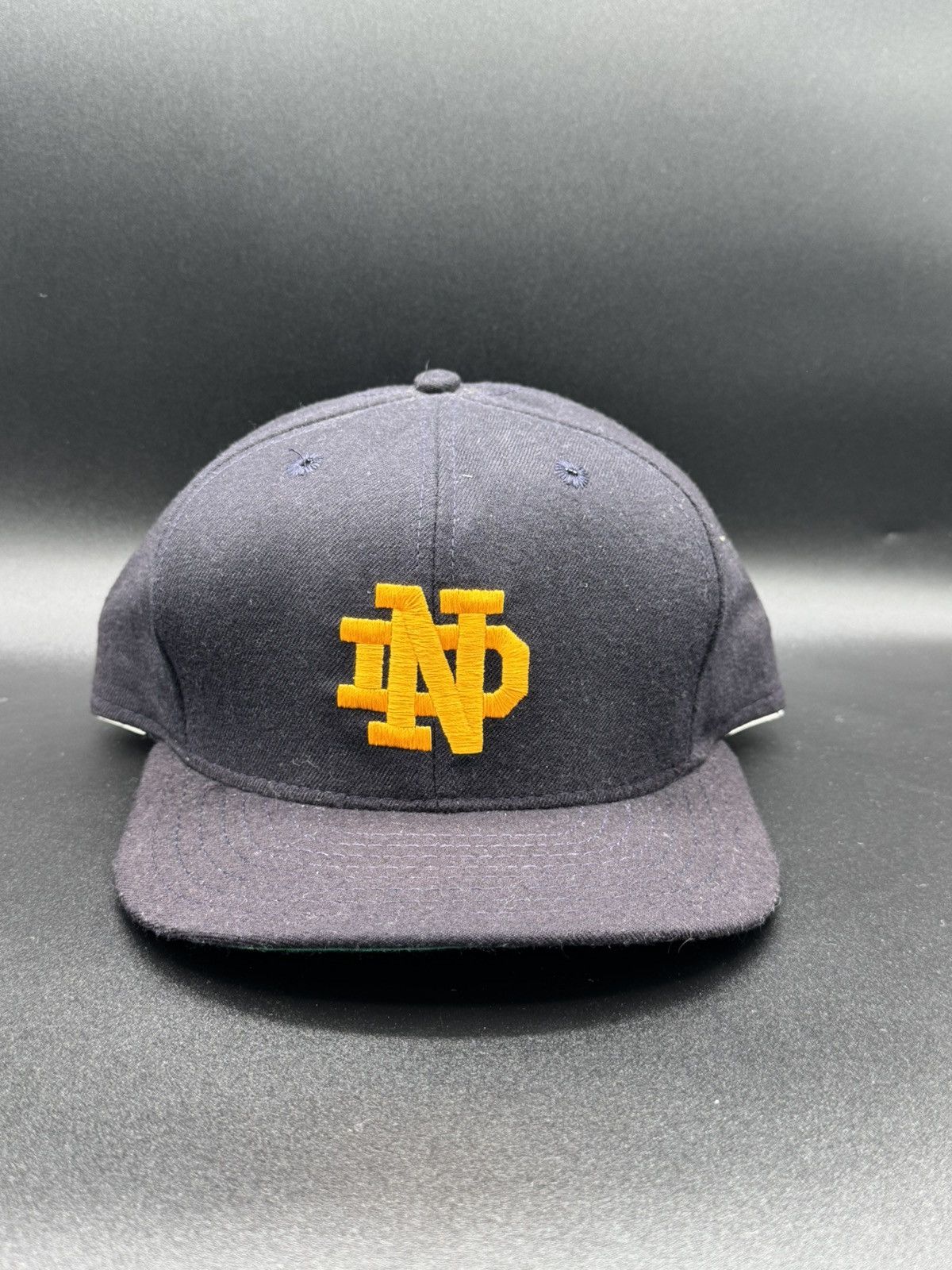 Vintage Vintage 1980s Wool Notre Dame SnapBack Hat Size ONE SIZE - 1 Thumbnail