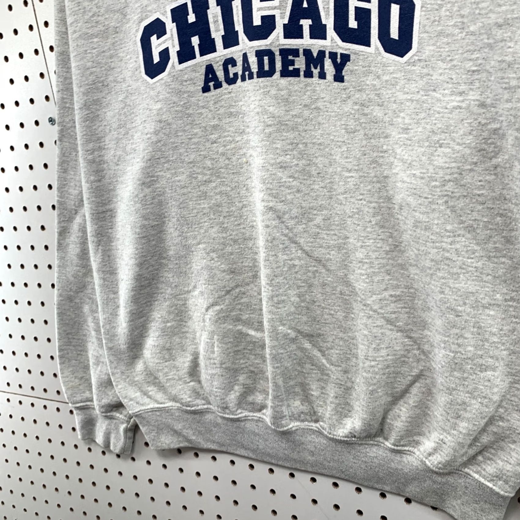 Gildan Chicago Academy Sweatshirt Mens Medium Gray Crewneck Embroidered 22x25.5 Size US M / EU 48-50 / 2 - 7 Thumbnail