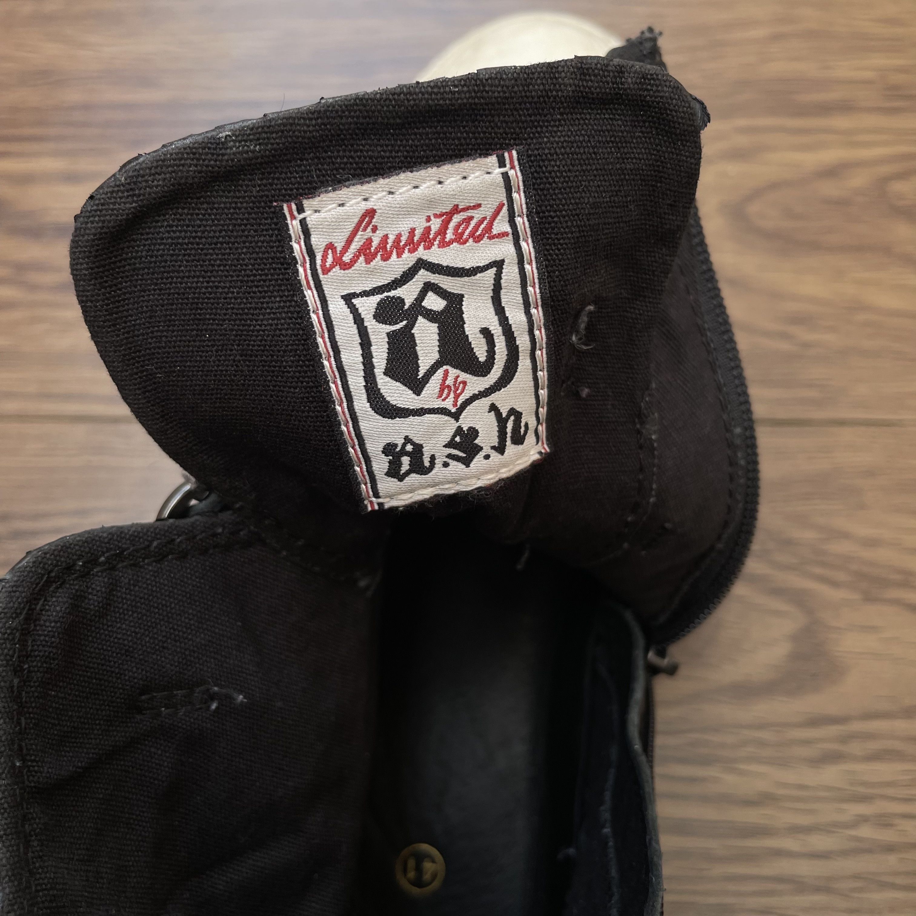 ASH ASH Virgin Buckle High Top Sneakers Black Embossed Leather Size US 11 / IT 41 - 11 Thumbnail