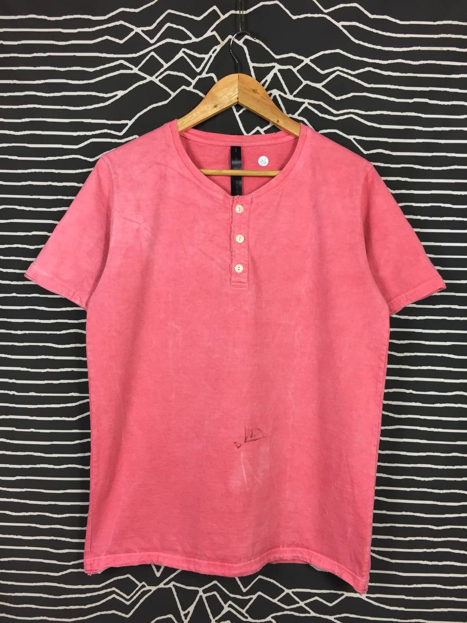 Japanese Brand × wjk Wjk Japanese Avantgarde Cut Edge Basic Plain Henley Neck Tee Size US L / EU 52-54 / 3 - 2 Thumbnail