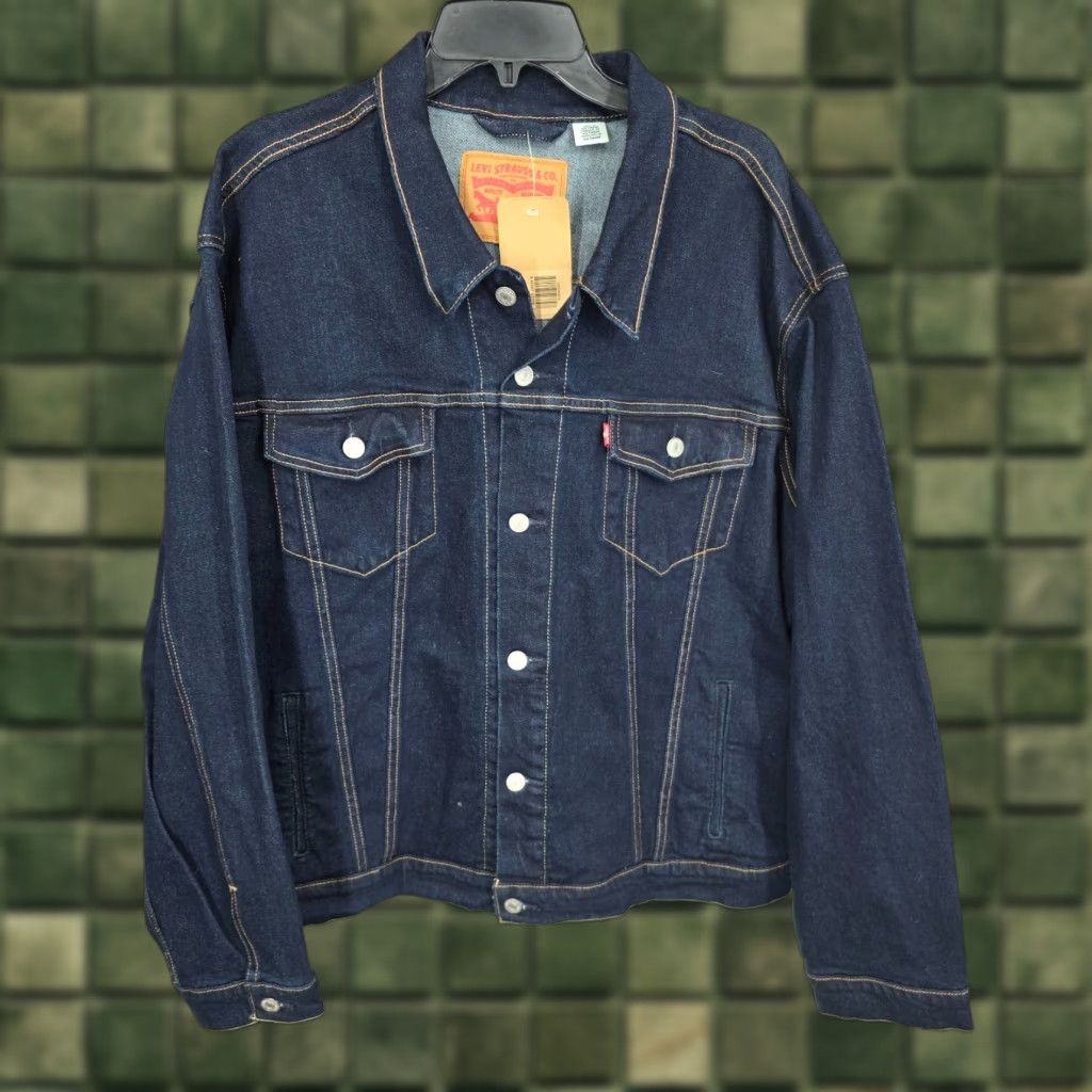 Levi's Levi's Trucker Jacket Mens 2XL Denim Blue Button Up Jacket Size US XXL / EU 58 / 5 - 1 Thumbnail