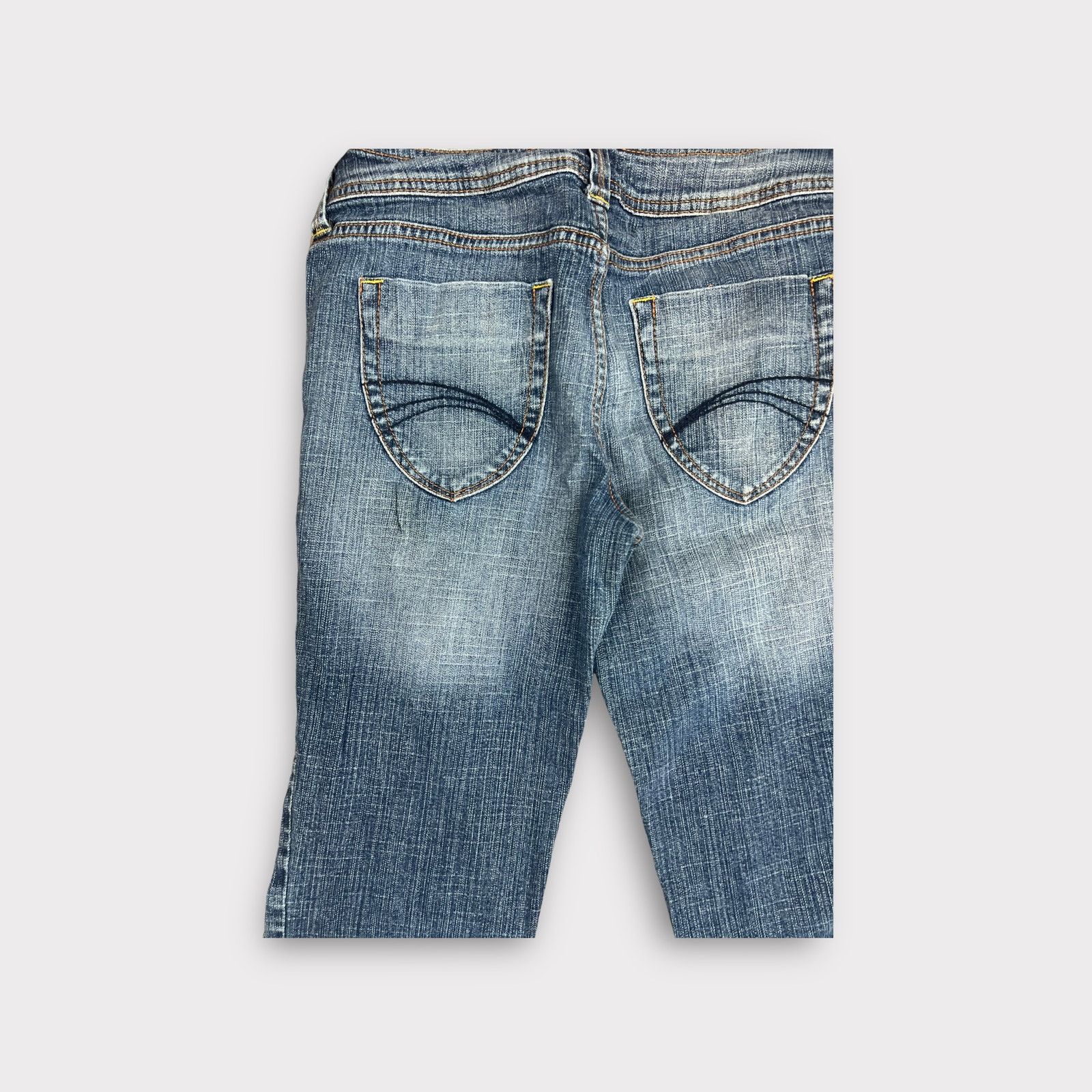 Decree Decree | Double Button Low Rise Cotton Blend Jeans | 7 Size 28" / US 6 / IT 42 - 4 Thumbnail