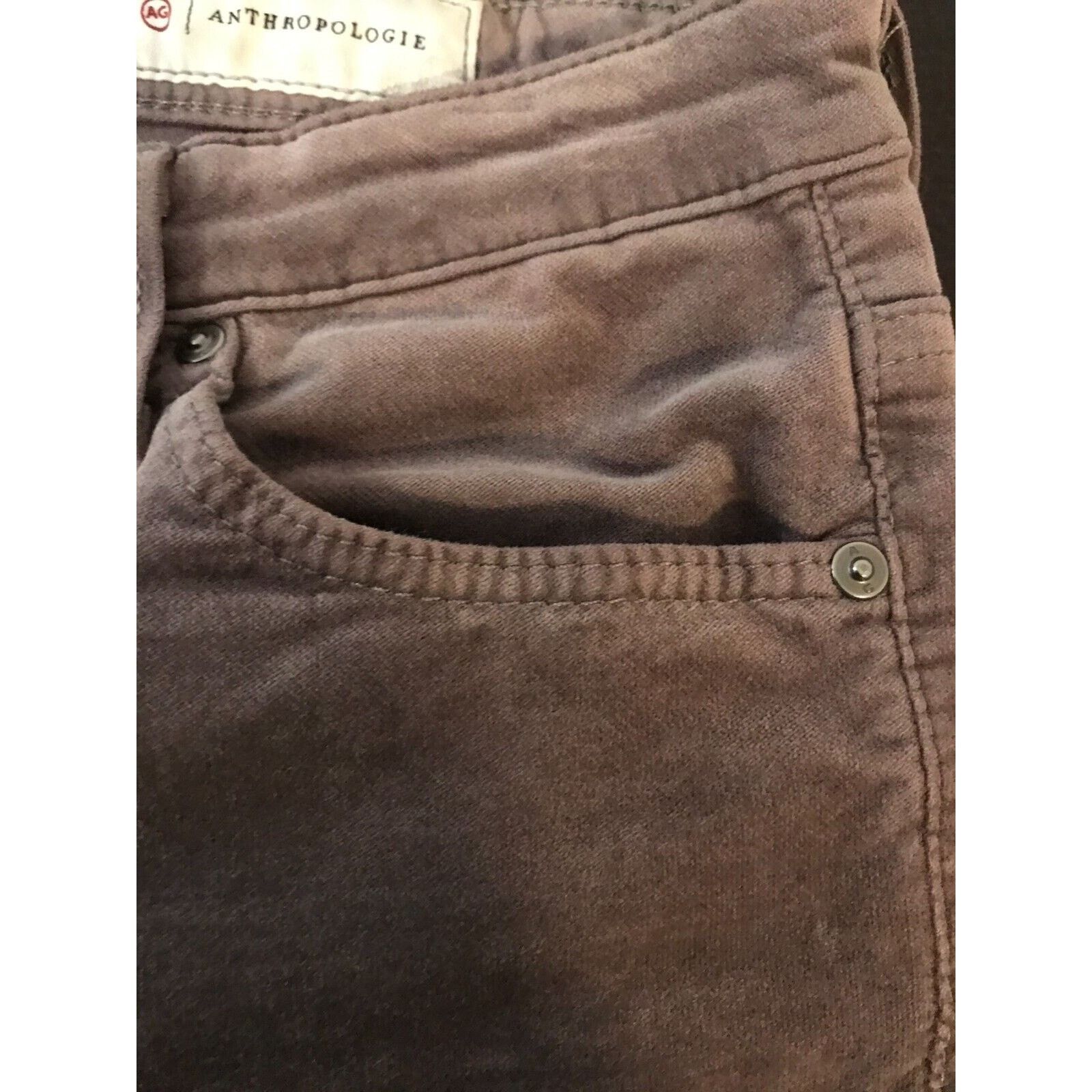 Anthropologie Anthropologie AG Adriano Goldschmied The Stevie Slim Brown Size 25" / US 0 / IT 36 - 5 Thumbnail