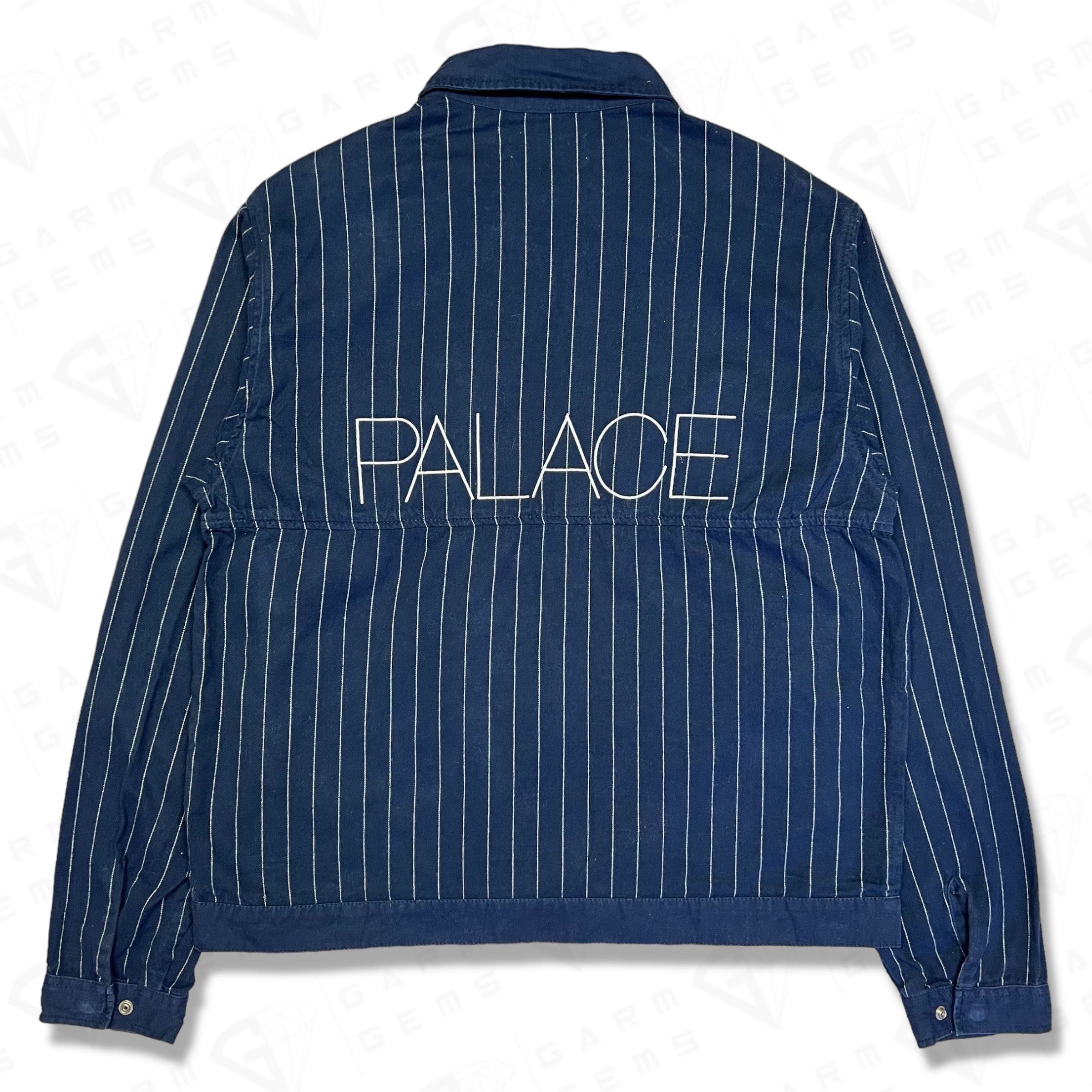 Palace Palace Pinstripe Zip Shirt Size US M / EU 48-50 / 2 - 2 Thumbnail