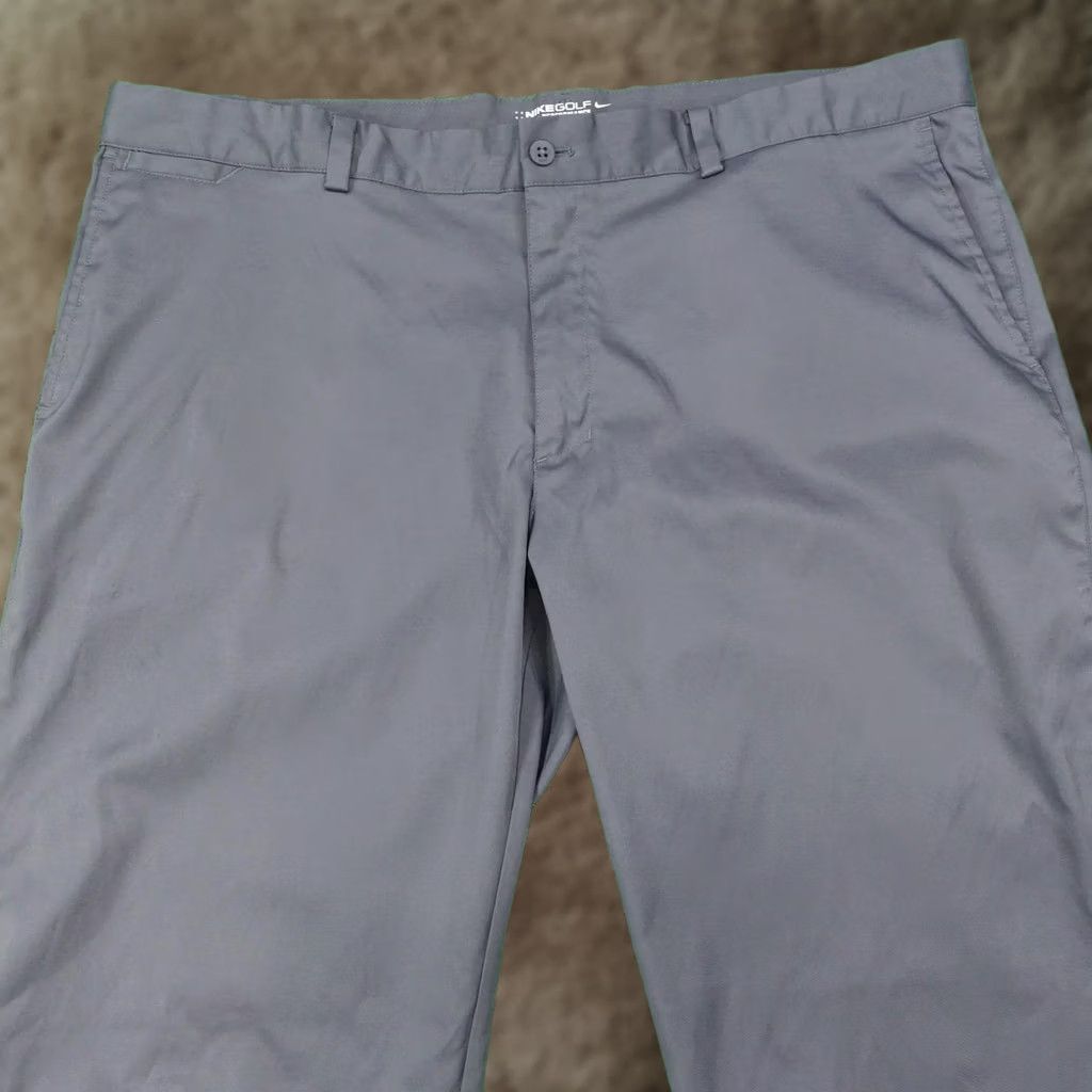 Nike Nike Golf Tour Performance Pants Mens 40x30 Gray Chino Dri-Fit Stretch Size US 40 / EU 56 - 1 Thumbnail