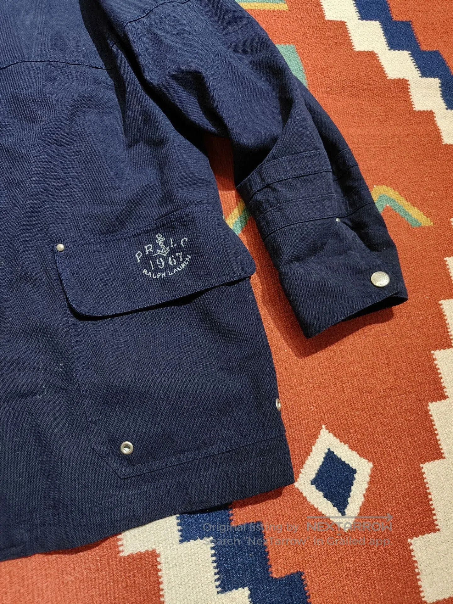 Polo Ralph Lauren Navy Blue Lobster Claw Firefighter Jacket. Size US L / EU 52-54 / 3 - 6 Thumbnail