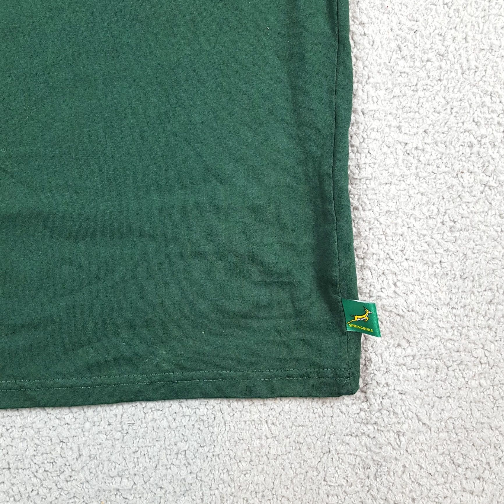 Vintage Springboks Shirt Men Large South Africa World Cup Rugby Champs Green Cotton Embroidered Logo Vintage 90s 00s Y2K Field T Shirt Size US L / EU 52-54 / 3 - 4 Thumbnail