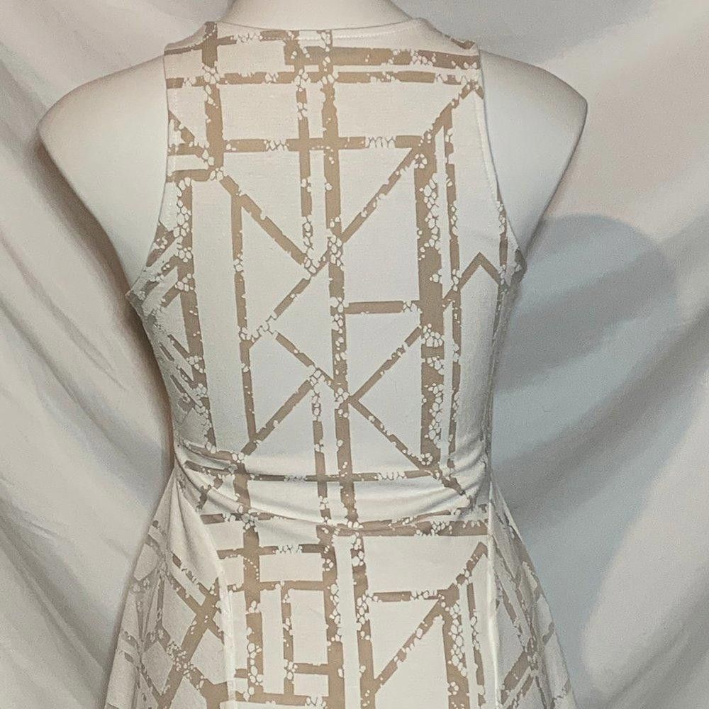 Apt. 9 Apt 9 White Sheer Overlay on Tan Mini Bodycon, XS Size XS / US 0-2 / IT 36-38 - 8 Thumbnail