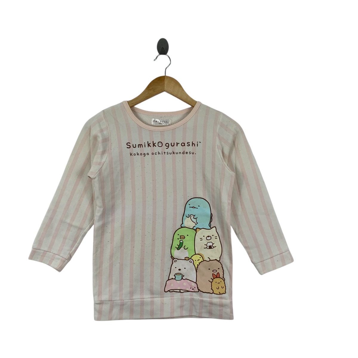 Other SUMIKKO GURASHI SAN-X Characters Anime Striped Tee Shirt Size XXS / US 00 / IT 34 - 4 Thumbnail