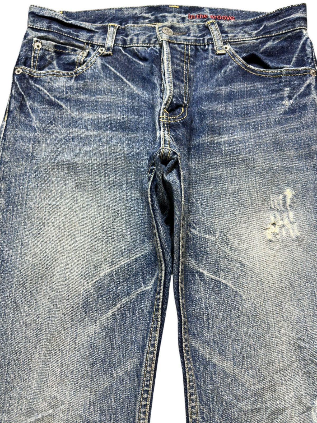 Japanese Brand Vintage Japanese Brand Faded Distressed Denjm Size US 32 / EU 48 - 2 Thumbnail