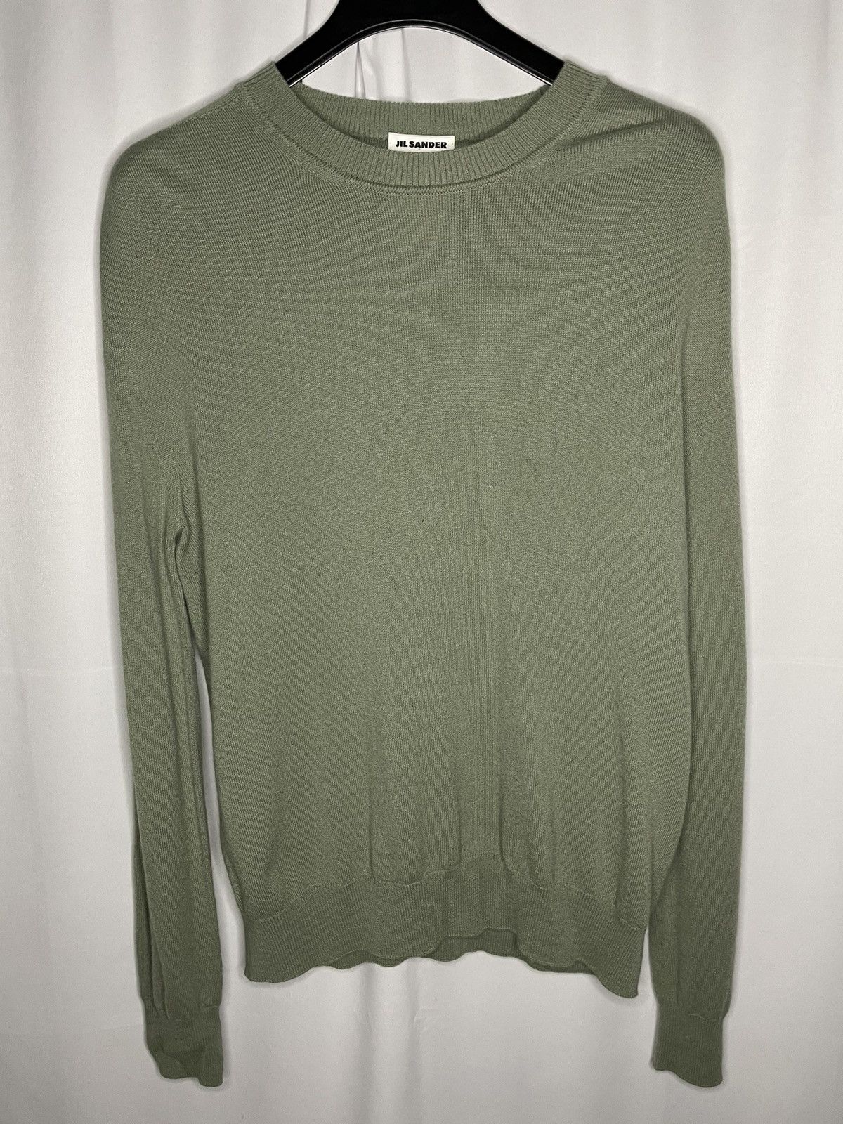 image of Jil Sander 100% Cashmere Sweater in Green, Men's (Size XL)