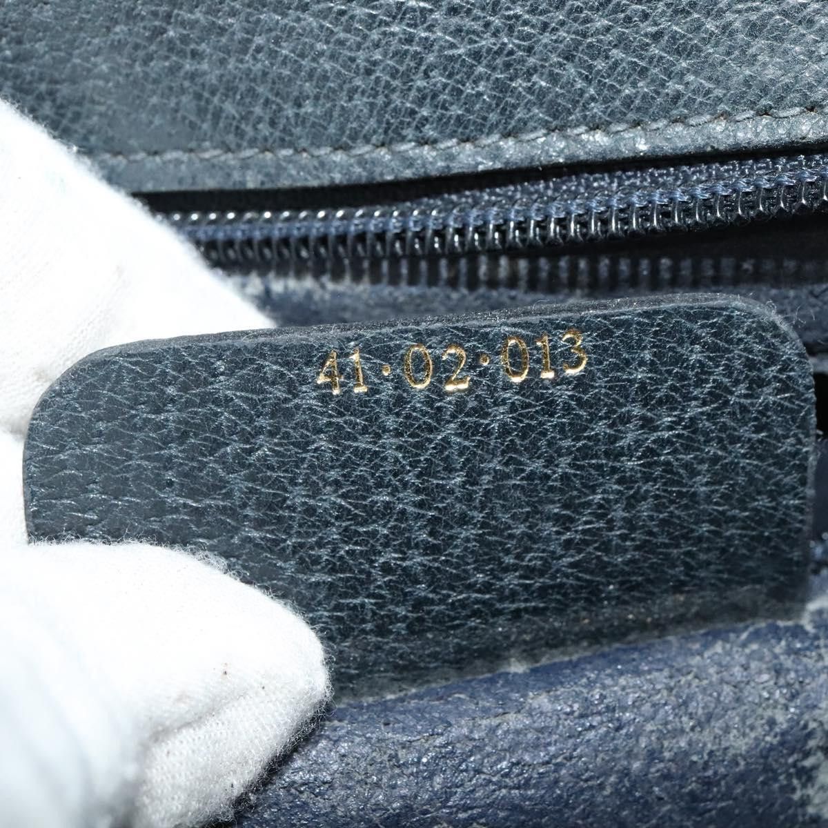 Gucci GUCCI GG Supreme Sherry Line Shoulder Bag Pvc Navy Gold 41 Size ONE SIZE - 21 Thumbnail