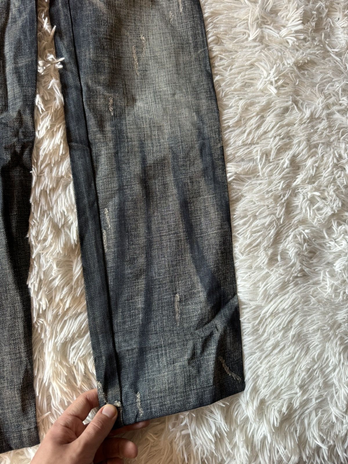 If Six Was Nine × Japanese Brand × Vintage Japanese Vintage Washed Wide Flare Distressed Denim Jeans Size US 33 - 8 Thumbnail