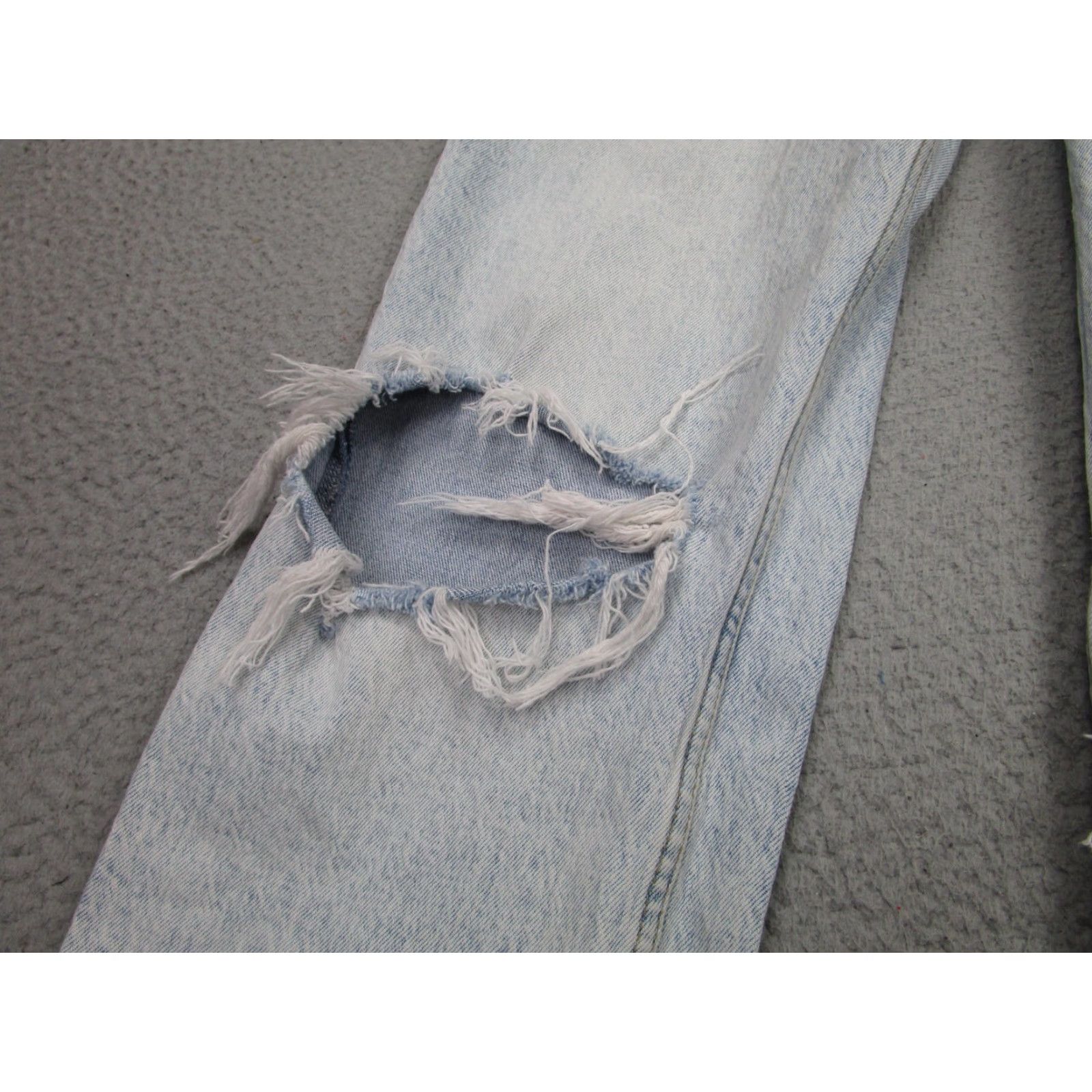 Abercrombie & Fitch Abercrombie & Fitch The Dad Jeans Womens 4L High Rise Blue Distressed Straight Size 27" / US 4 / IT 40 - 3 Thumbnail