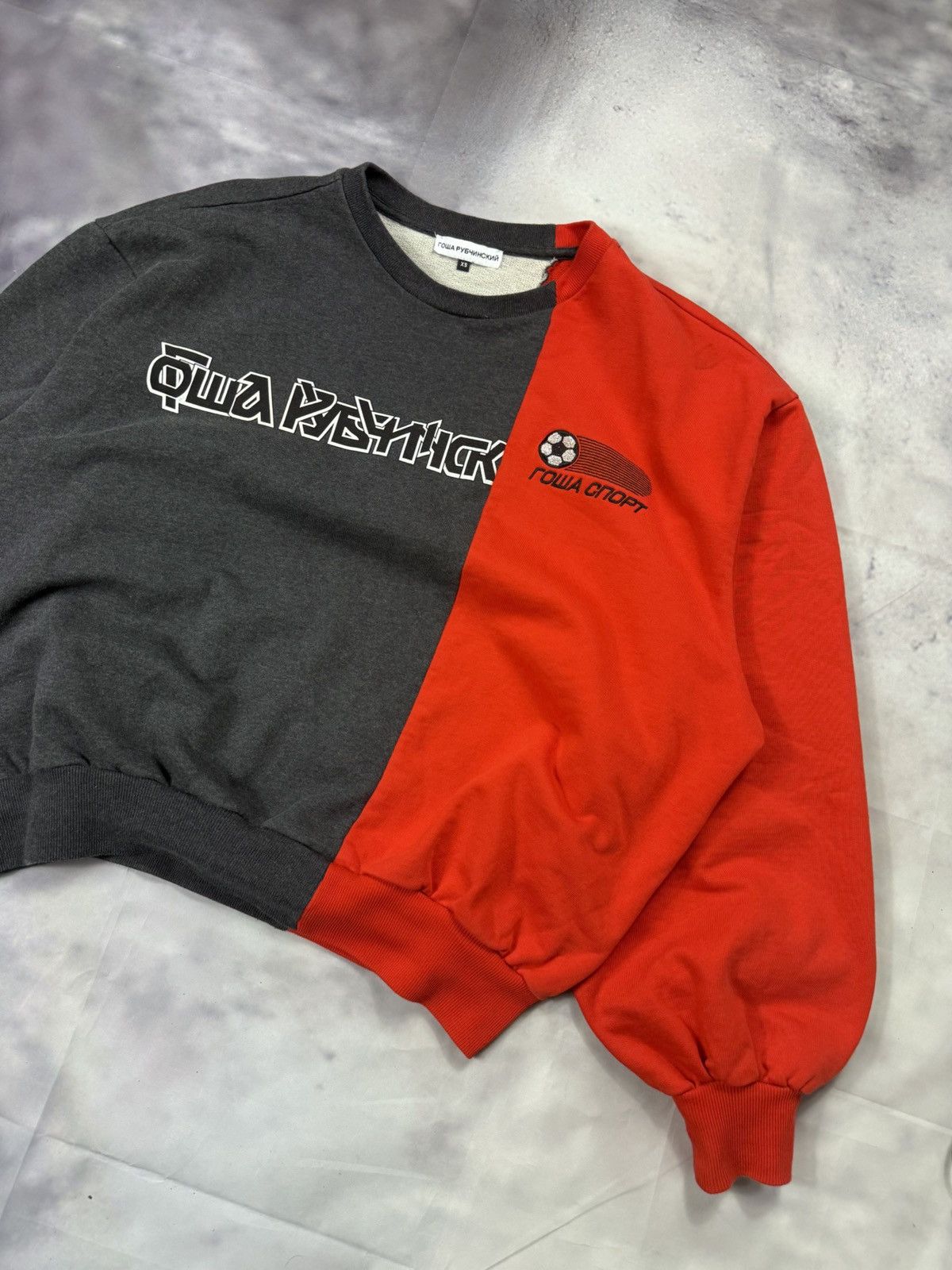 Gosha Rubchinskiy split logo crewneck Size US XS / EU 42 / 0 - 3 Thumbnail