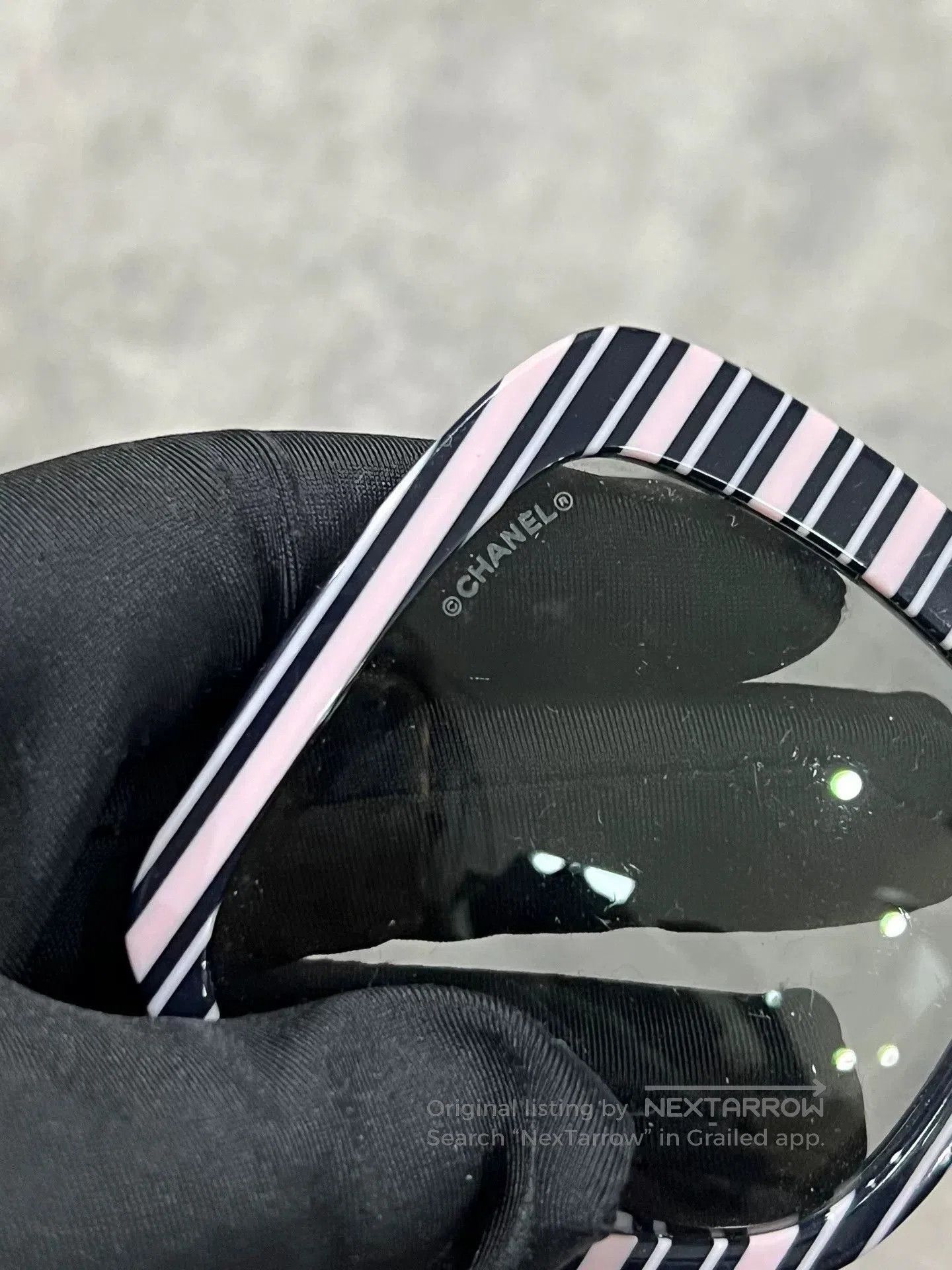 Chanel Chanel Pink Black Square Sunglasses. Size ONE SIZE - 5 Thumbnail