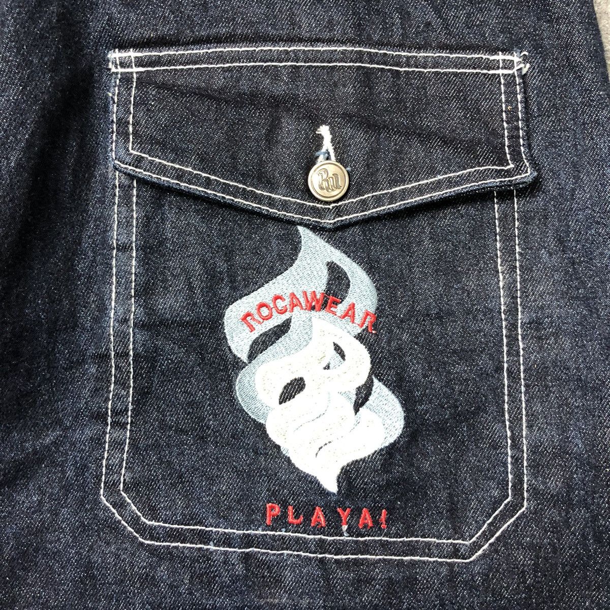 Rocawear 💢Rare💢 Vintage y2k ROCAWEAR Baggy Denim Jeans Size US 33 - 4 Thumbnail