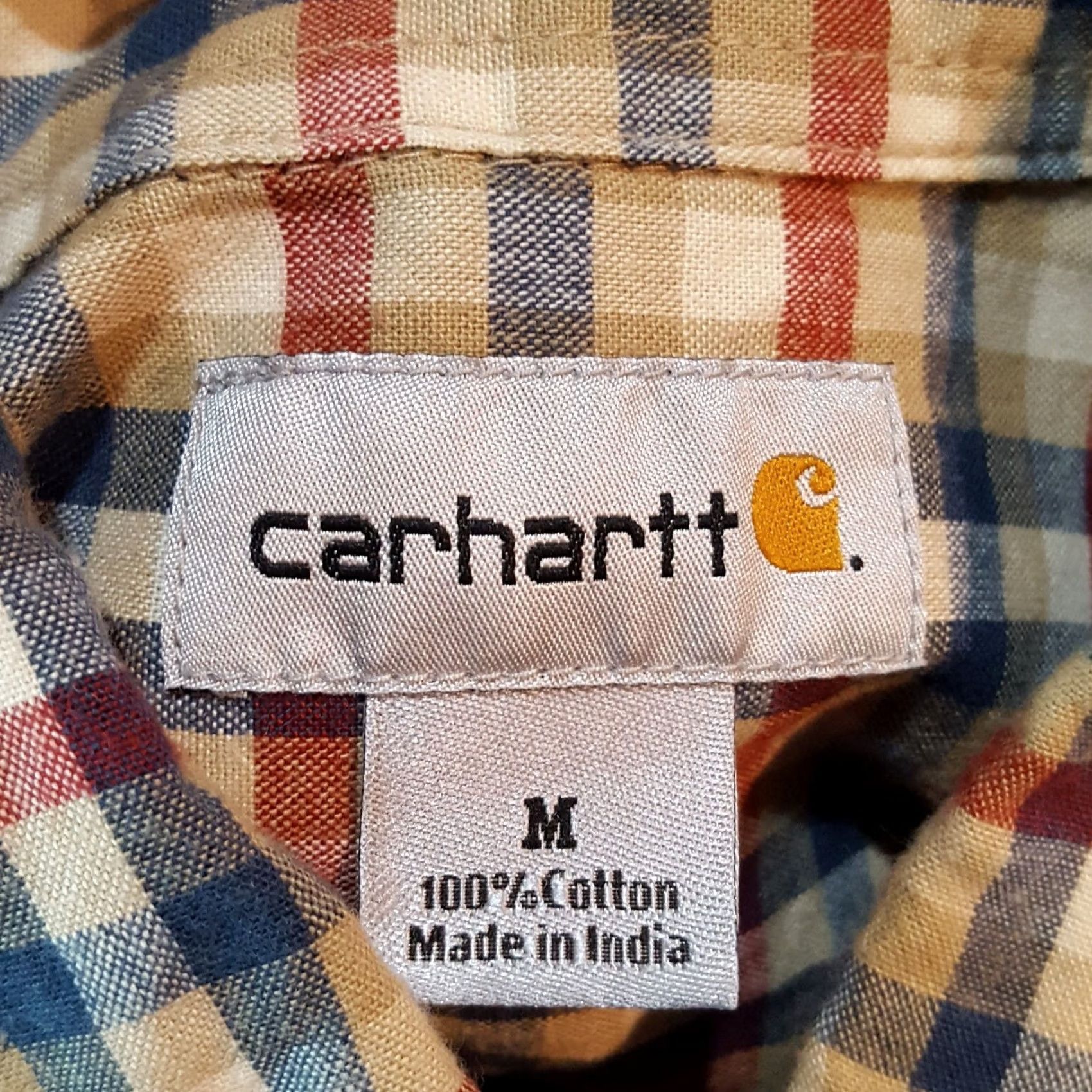 Carhartt VINTAGE Carhartt Plaid Workwear Shirt Mens M Button-Up Collared Short Sleeve Button Down American Logo 90s Workwear Mens Size US M / EU 48-50 / 2 - 6 Thumbnail