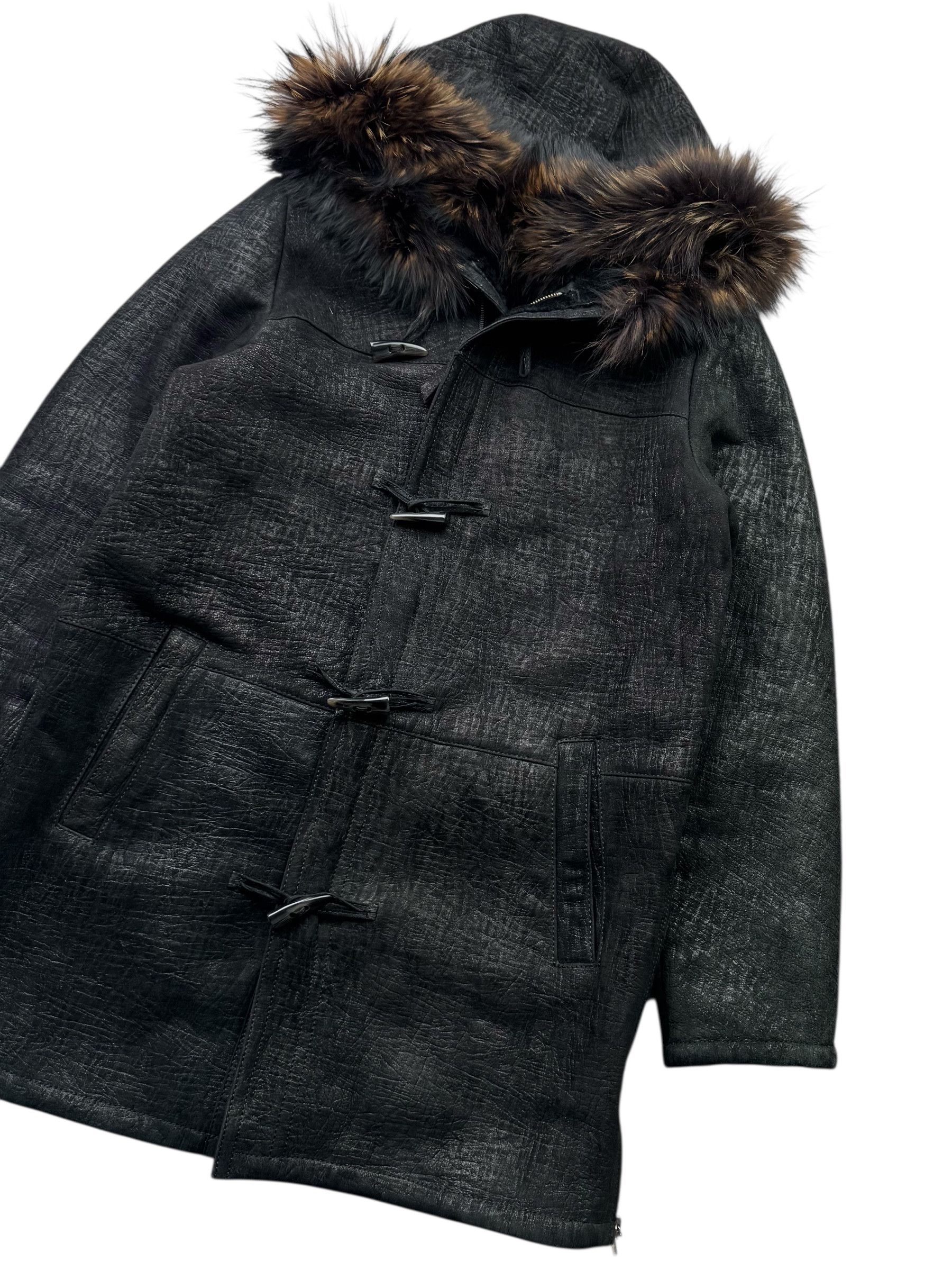 Vintage Y2K Real Sheepskin With Real Fur Hood(V285) Size L / US 10 / IT 46 - 3 Thumbnail