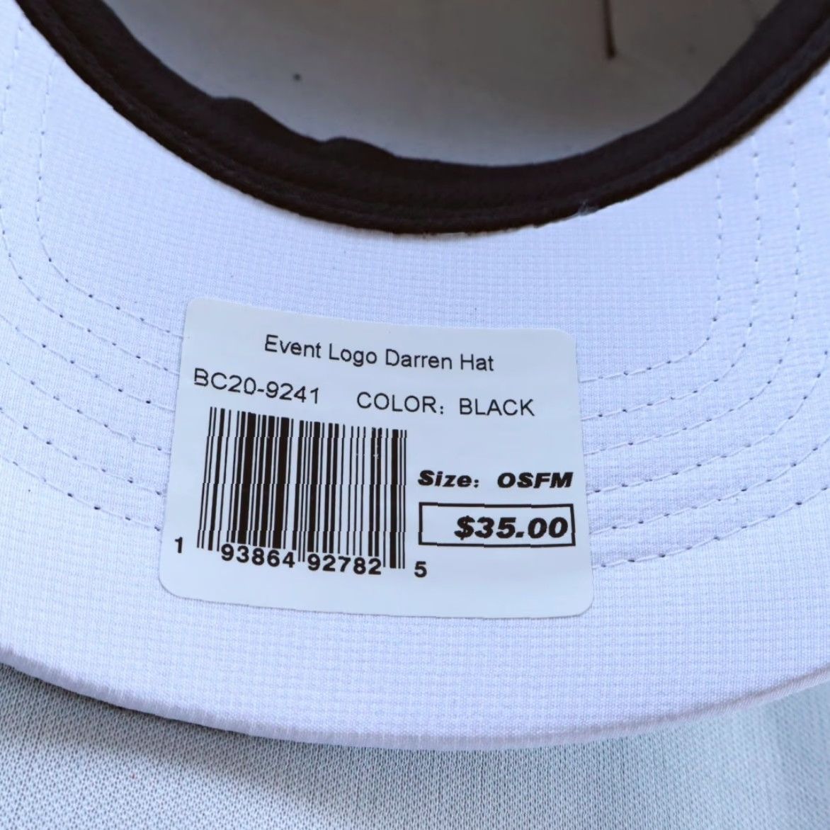 Vintage Breeder's Cup World Championships 2020 Black Woven Golf Strapback Hat Men's OS Size ONE SIZE - 6 Thumbnail