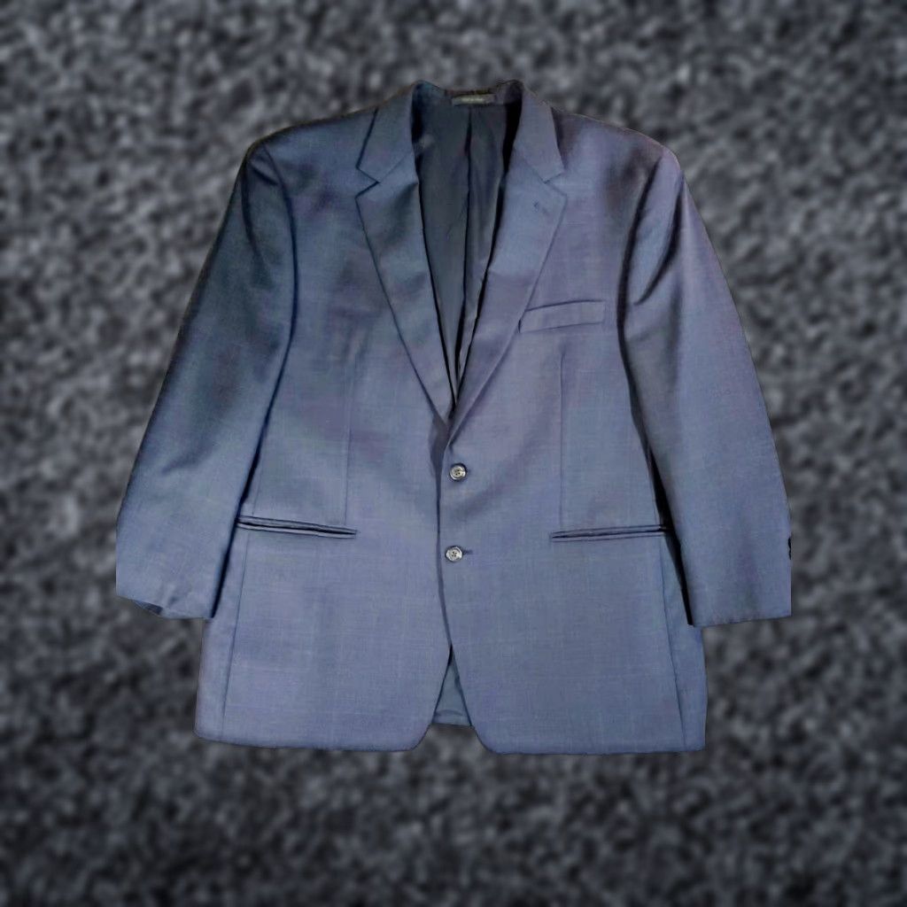 Ralph Lauren Lauren Ralph Lauren-Signature Blue 100% Wool Sport Coat Jacket Mens 46R Size US S / EU 44-46 / 1 - 1 Thumbnail