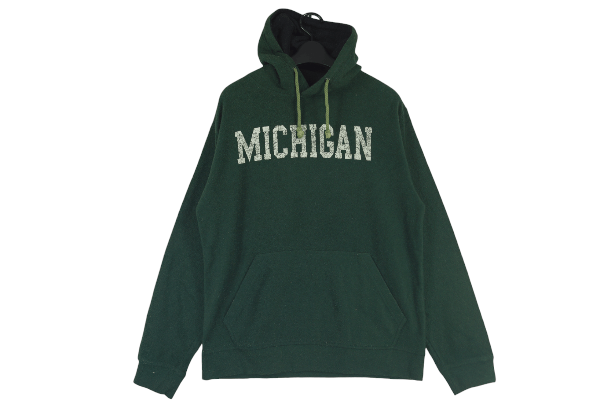 Japanese Brand × Vintage Vintage Fleece Hoodie Casual Land Japan Michigan Spell out Size US L / EU 52-54 / 3 - 1 Thumbnail