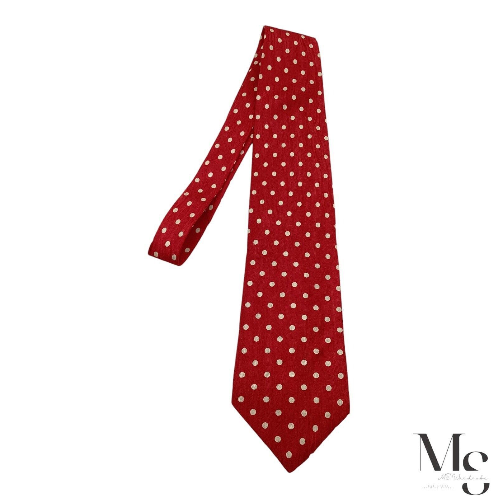 Kenzo KENZO PARIS Red Polka Dot Luxury Silk Tie Made In Italy W: 3 Size ONE SIZE - 6 Thumbnail