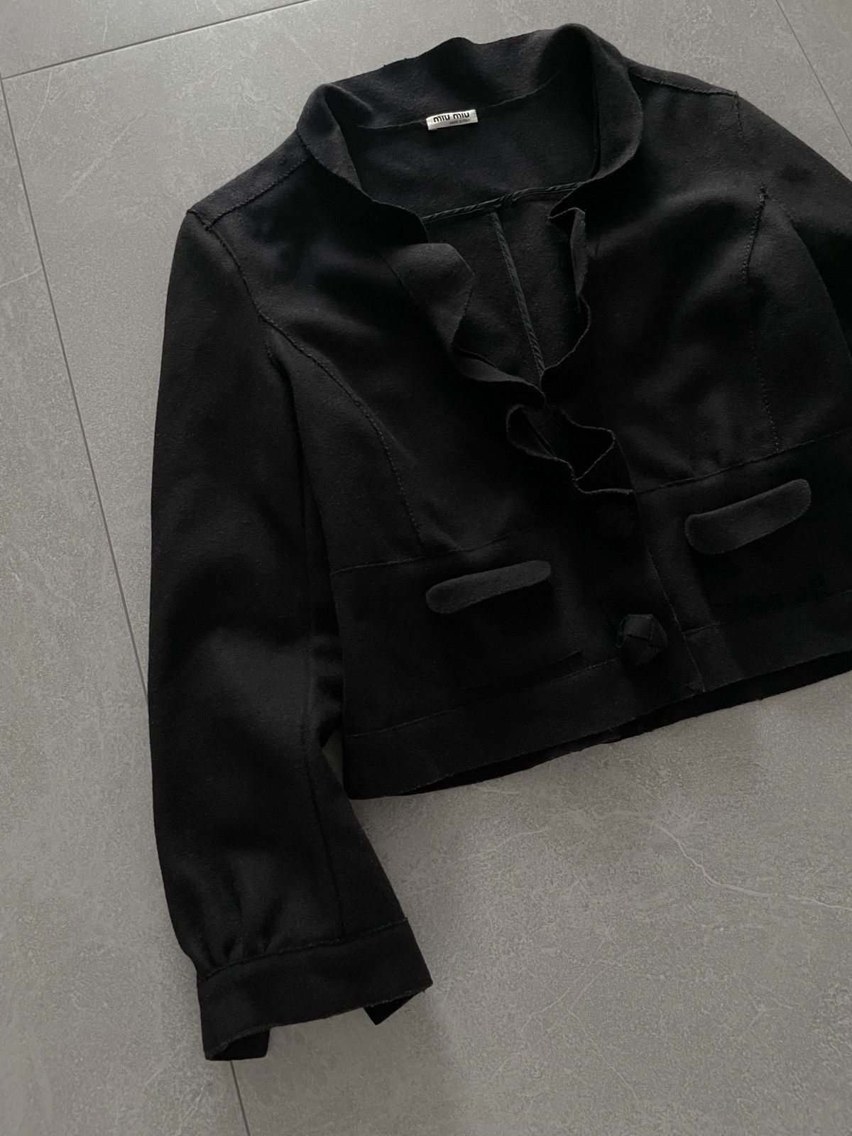 Miu Miu Miu Miu Black Wool Blazer Size M / US 6-8 / IT 42-44 - 4 Thumbnail