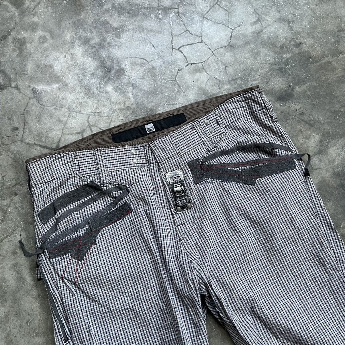 Marithe + Francois Girbaud 2000s MFG Vkei Style Plaid Bondage Pants Size US 35 - 3 Thumbnail