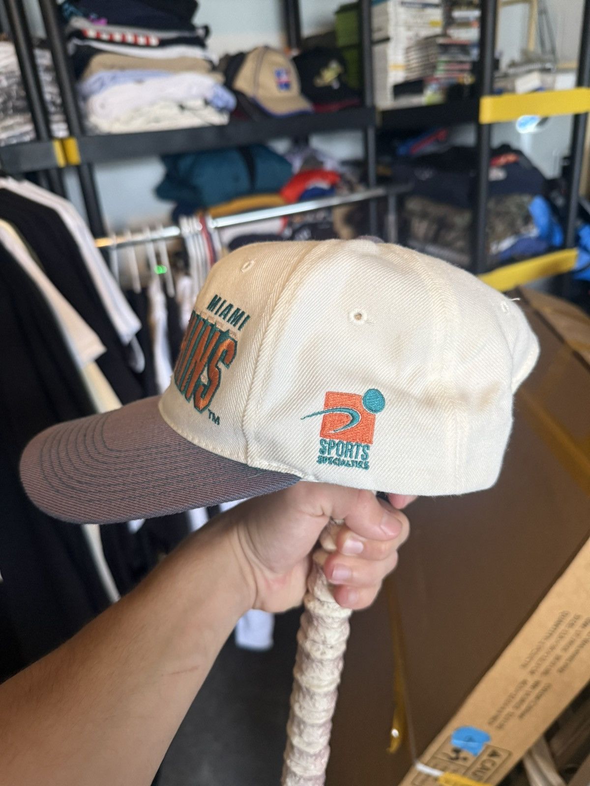 Sports Specialties Miami Dolphins Vintage NFL Sports Specialties SnapBack Hat Size ONE SIZE - 3 Thumbnail