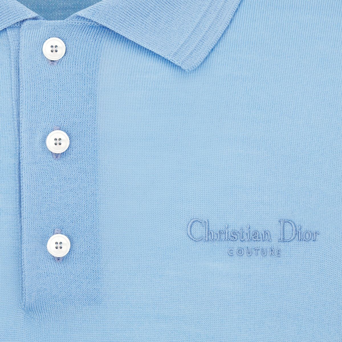 Dior o1bcso1str0226 Couture Polo Shirt in Blue Size US S / EU 44-46 / 1 - 3 Thumbnail