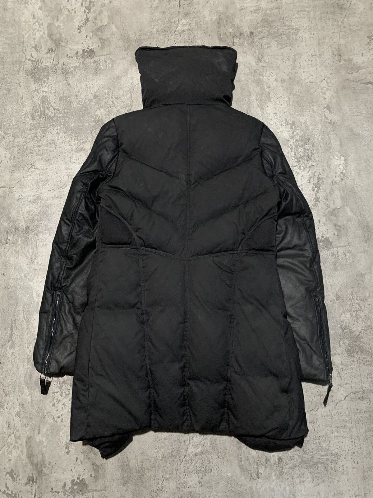 Ekam Unknown asymmetrical puffer jacket with lambskin sleeve Size US S / EU 44-46 / 1 - 10 Thumbnail