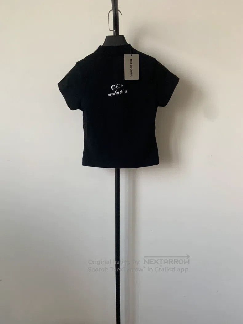 Balenciaga Balenciaga Letter Logo Printed Round Neck Short Sleeve T-S Size M / US 6-8 / IT 42-44 - 2 Thumbnail