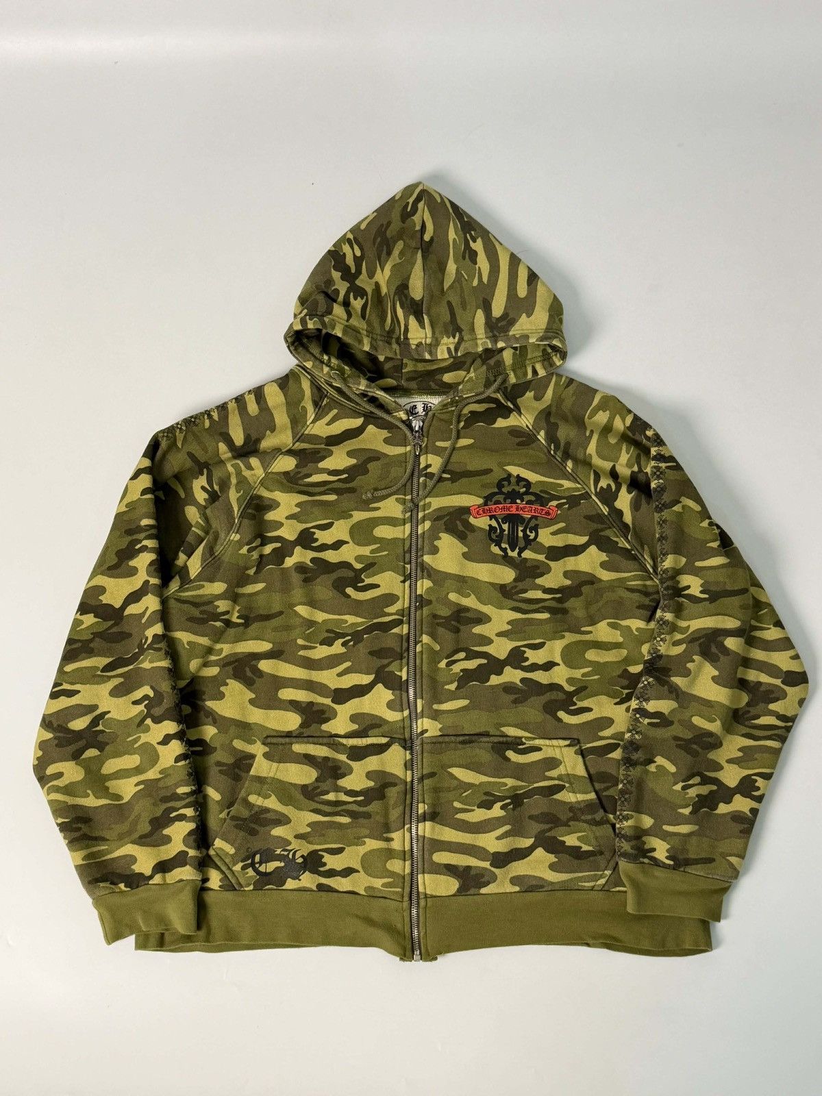 Chrome Hearts Chrome Hearts Camo Thermal Lined Zip Up Hoodie Size US M / EU 48-50 / 2 - 1 Thumbnail