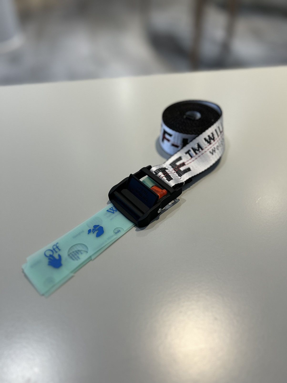 Off-White Off-White Industrial Belt White Black Size ONE SIZE - 1 Thumbnail