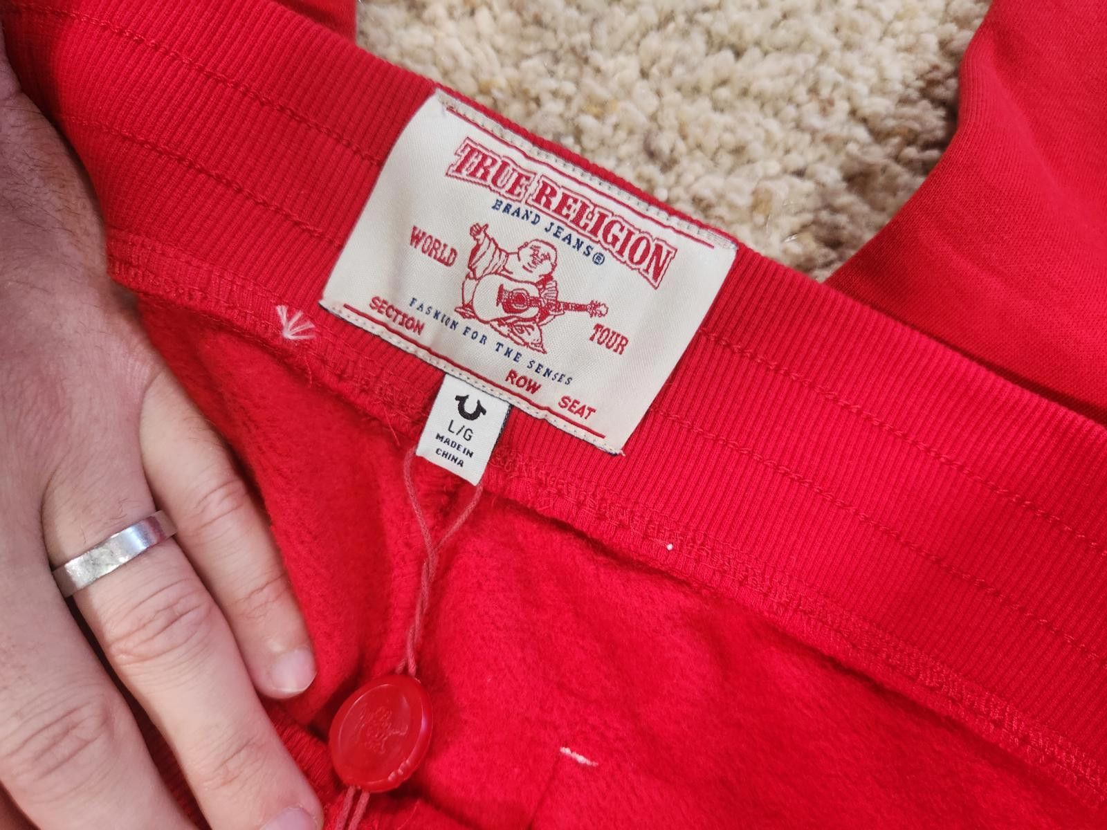 True Religion NEW True Religion Pull-On Flare Jeans Red Anniversary Large Size 36" / US 14 / IT 50 - 4 Thumbnail