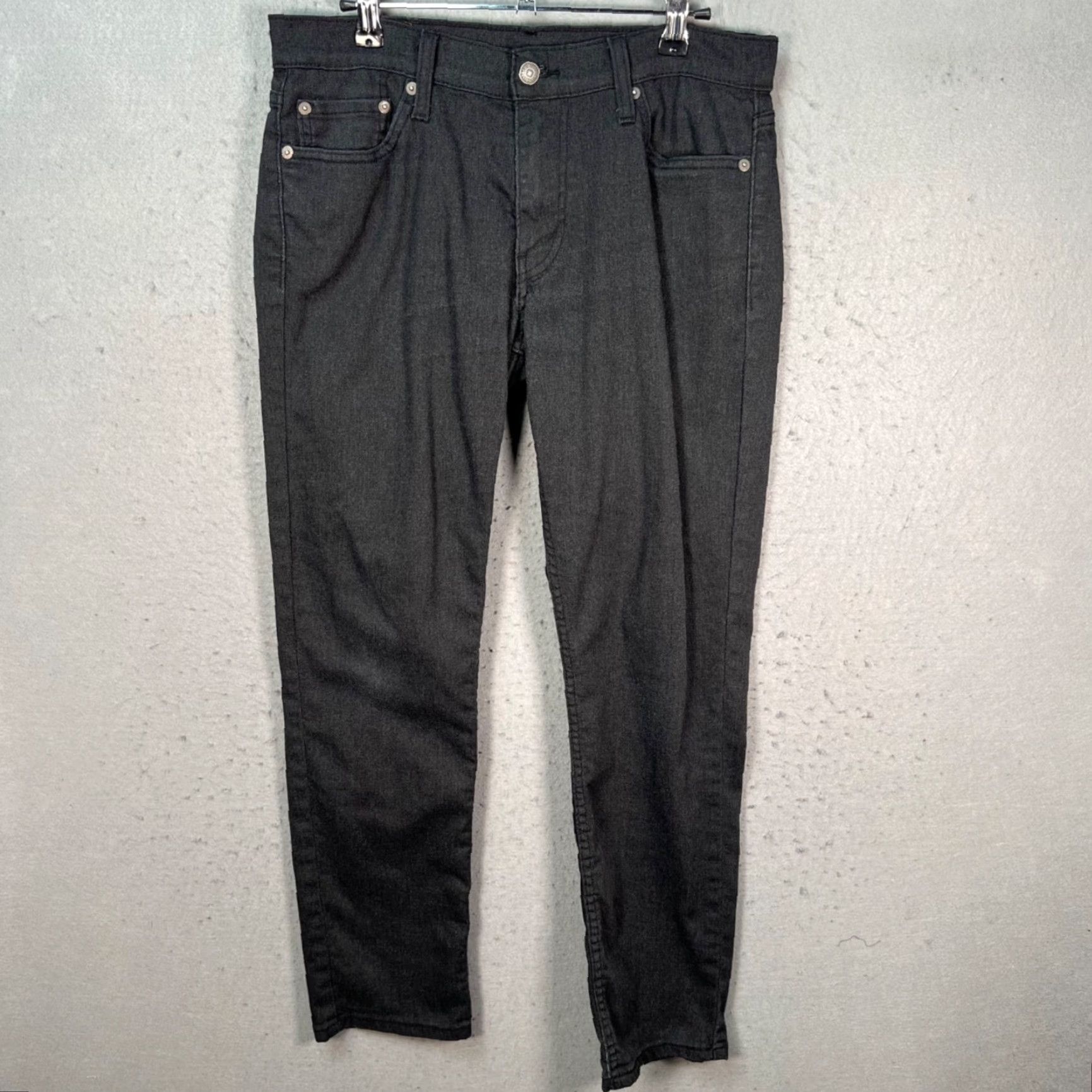 Levi's Levi's 511 Mens Size 30 x 28 Slim Fit Black Stretch Jeans Cotton Blend Denim Size US 30 / EU 46 - 2 Thumbnail