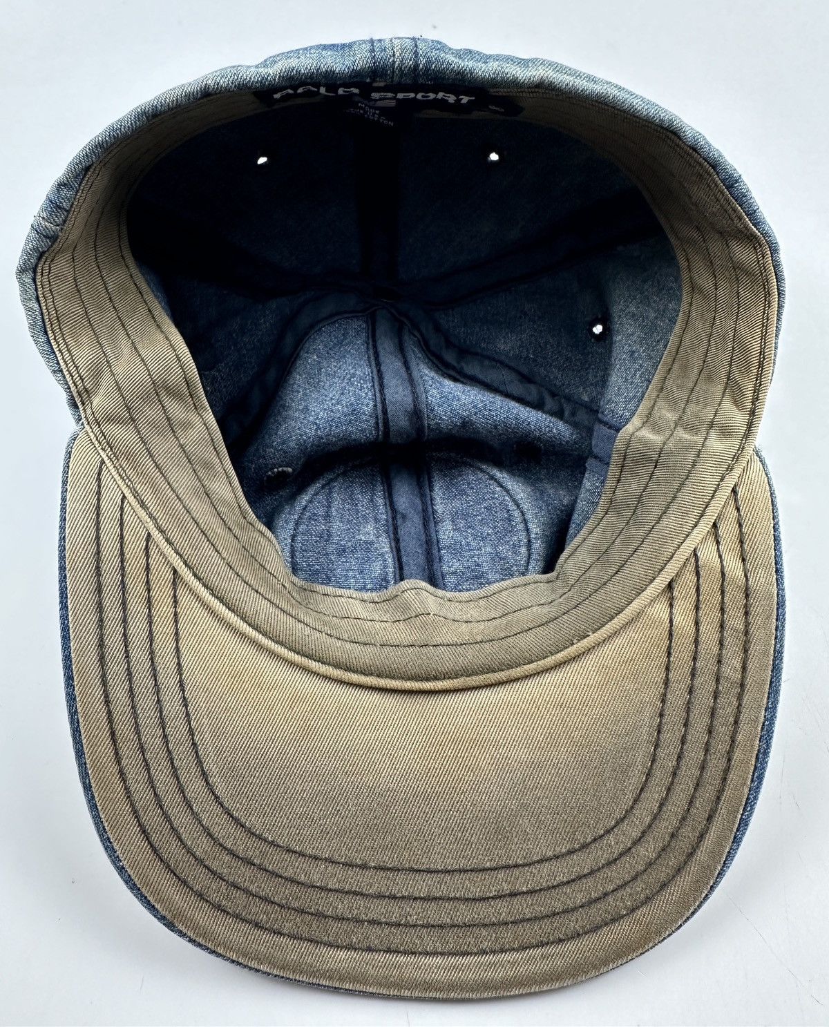 Polo Ralph Lauren VINTAGE 90’s POLO SPORT DENIM CAP , HAT Size ONE SIZE - 7 Thumbnail