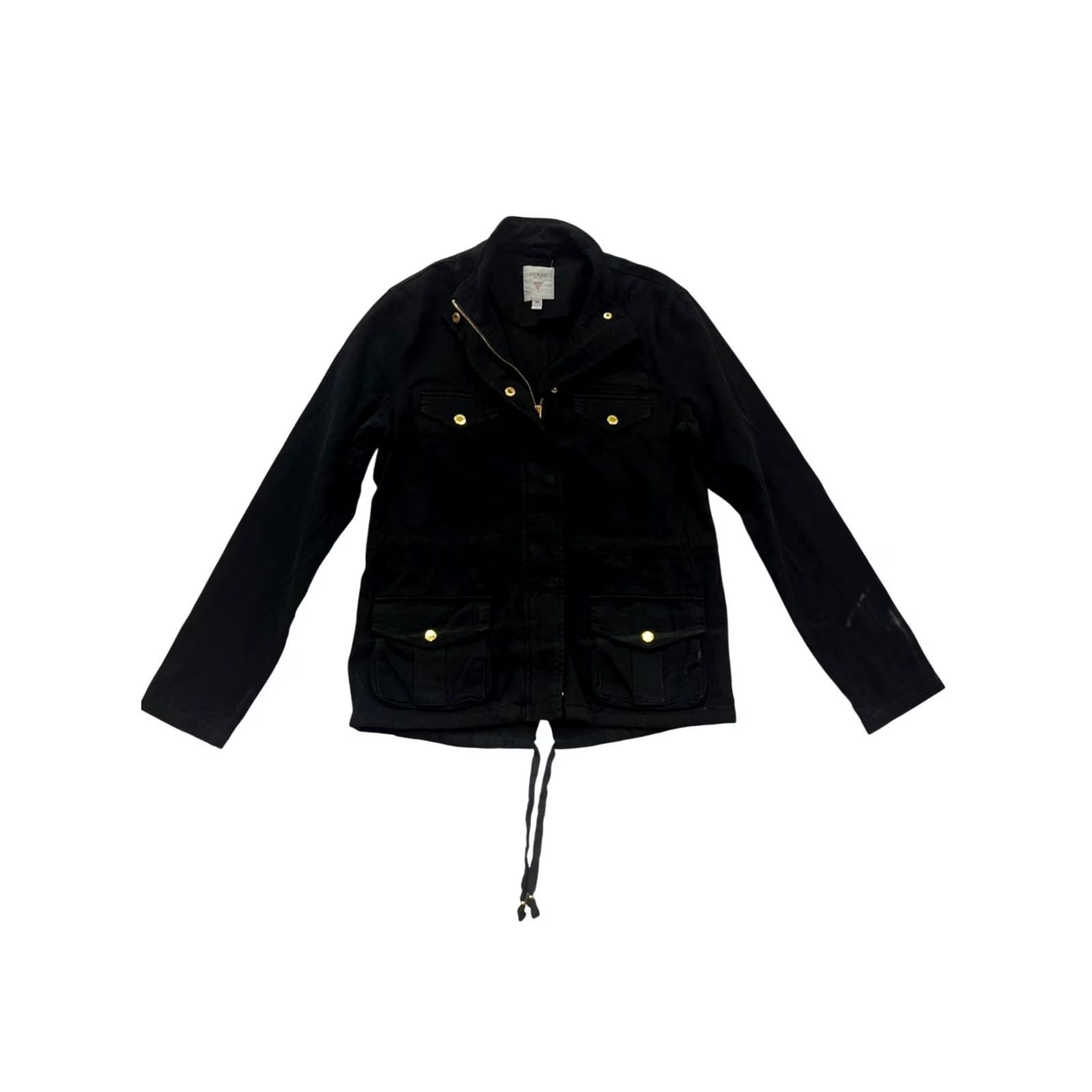 Guess Guess Jacket Womens M Black Military #379A Size Size M / US 6-8 / IT 42-44 - 2 Thumbnail