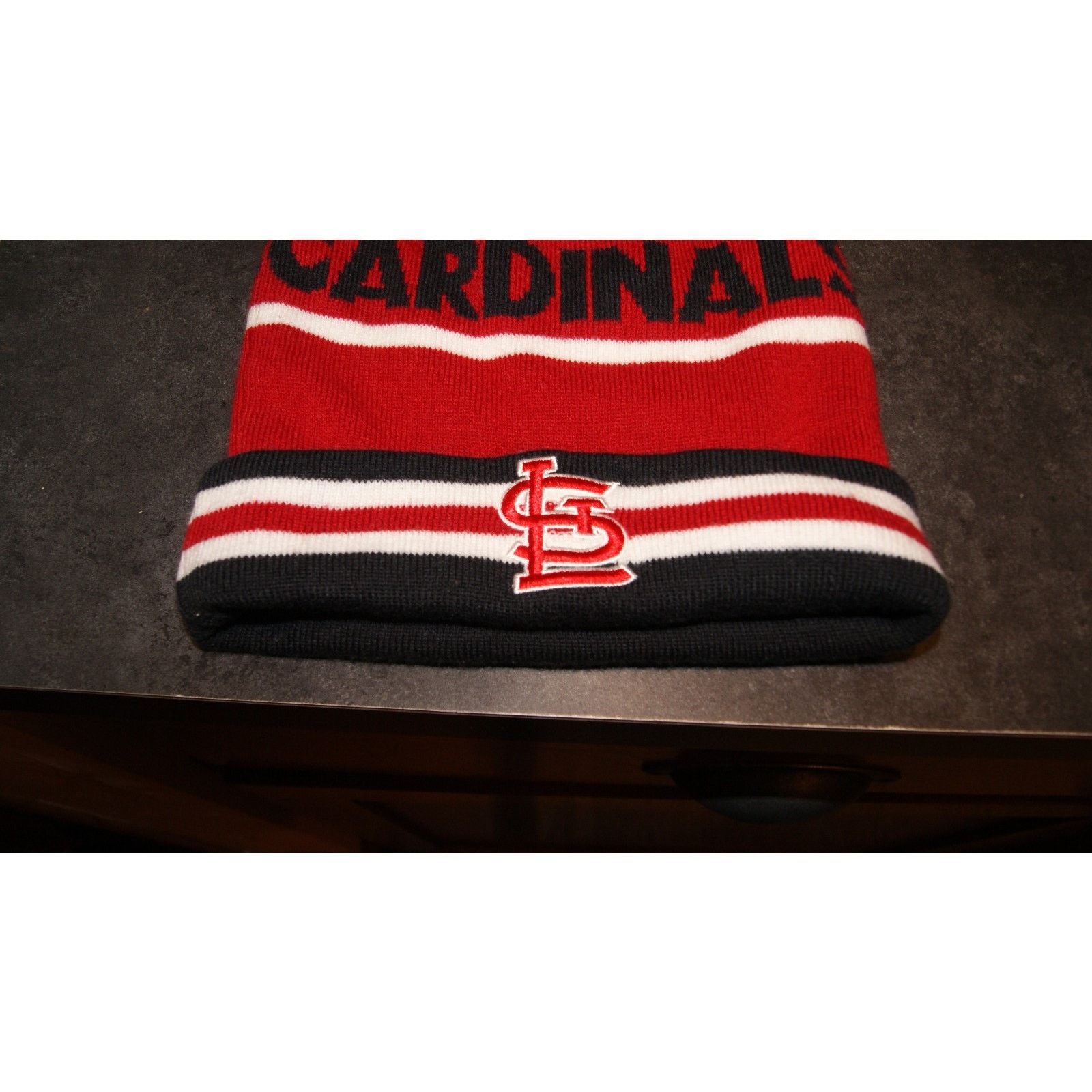 Nike St Louis Cardinals NIKE Winter Ski Cap Beanie Cuff Pom Y2K Size ONE SIZE - 3 Thumbnail