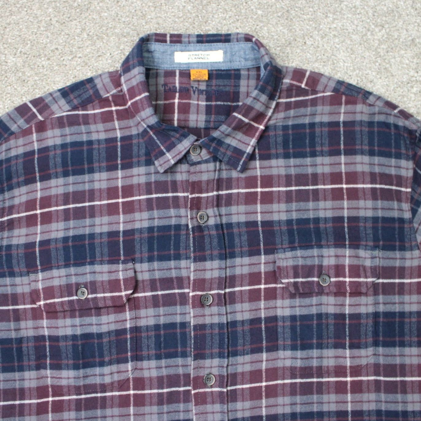 Vintage Tailor Vintage Shirt Mens 2XL Red/Blue Plaid Long Sleeve Button-Up Casual Workwear Flannel Comfortable Stretch Cotton 98% 2% Spandex Size US XXL / EU 58 / 5 - 4 Thumbnail