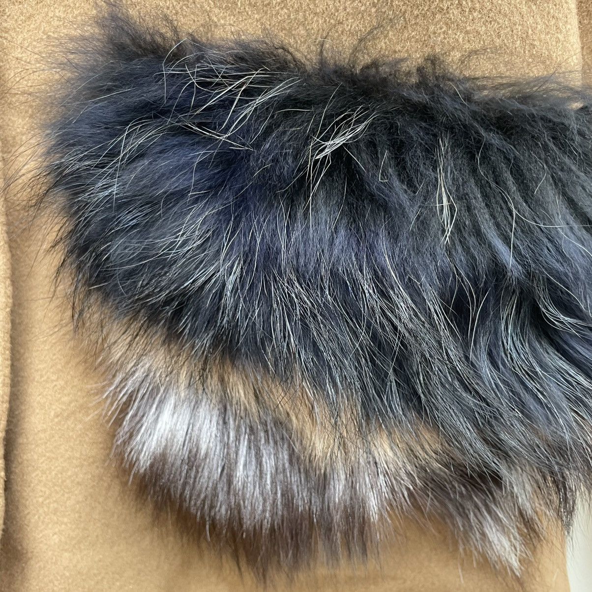 Other Italian Designer Coccapani Faux Fur Dual Pocket Wool Jacket Size M / US 6-8 / IT 42-44 - 4 Thumbnail